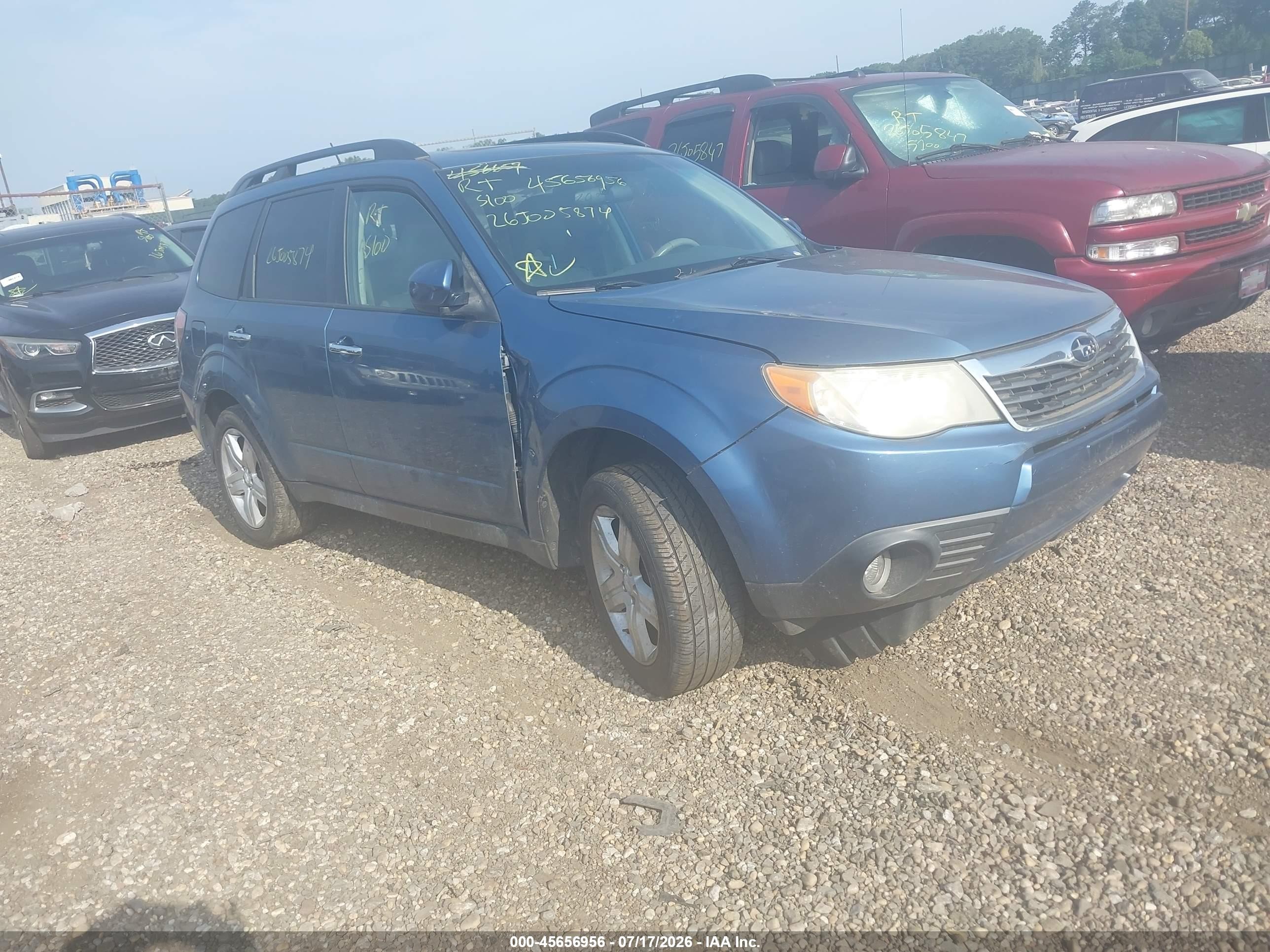2010 Subaru Forester 2.5x Limited Blue vin: JF2SH6DC3AH725430