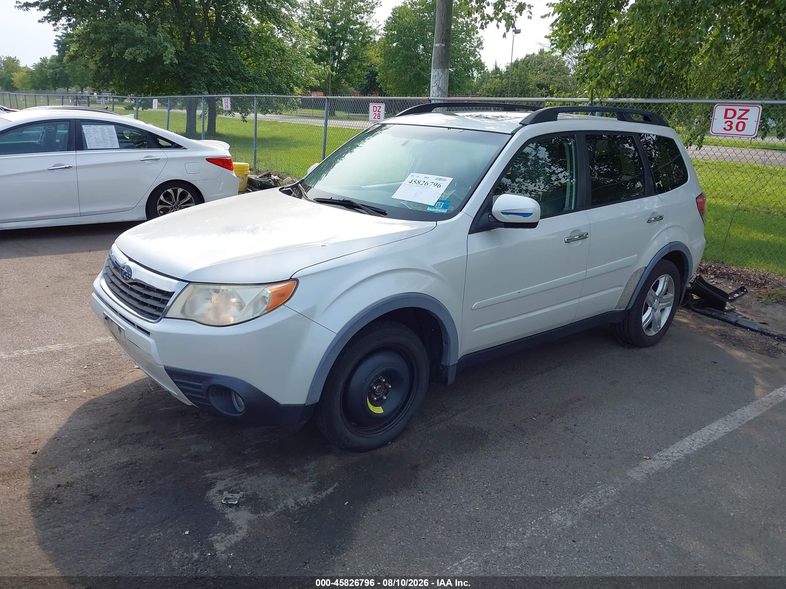 2010 Subaru Forester 2.5x Limited White vin: JF2SH6DC3AH734015