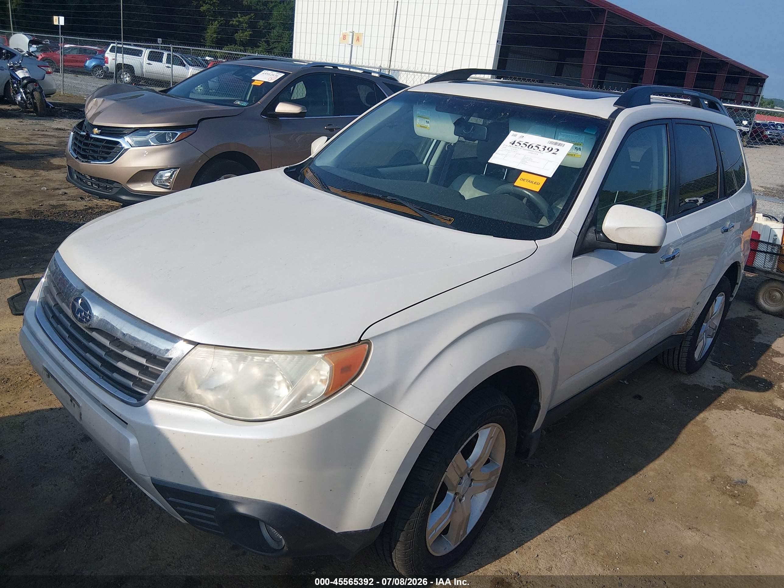 2010 Subaru Forester 2.5x Limited White vin: JF2SH6DC4AH786334