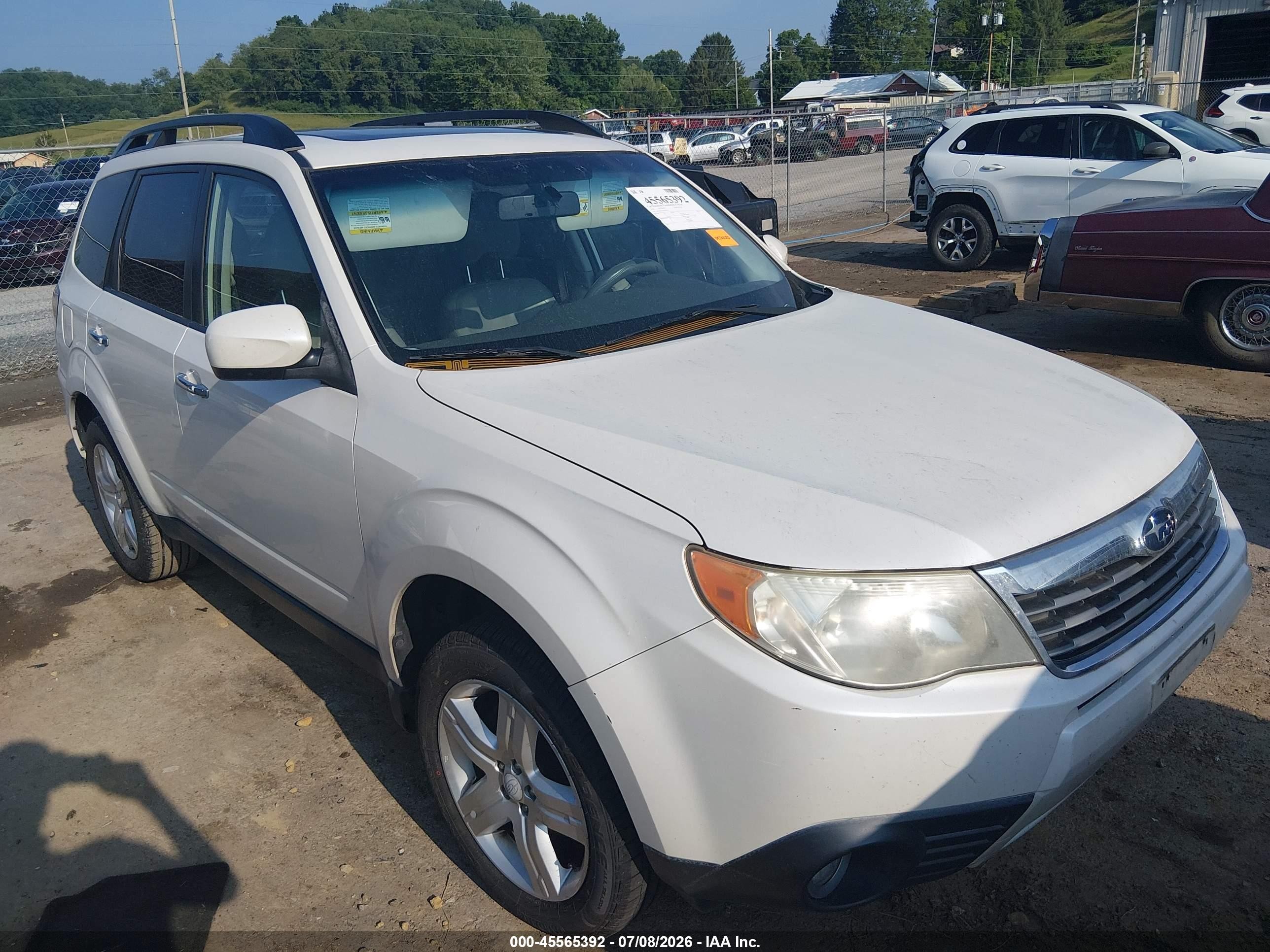 2010 Subaru Forester 2.5x Limited Белый vin: JF2SH6DC4AH786334