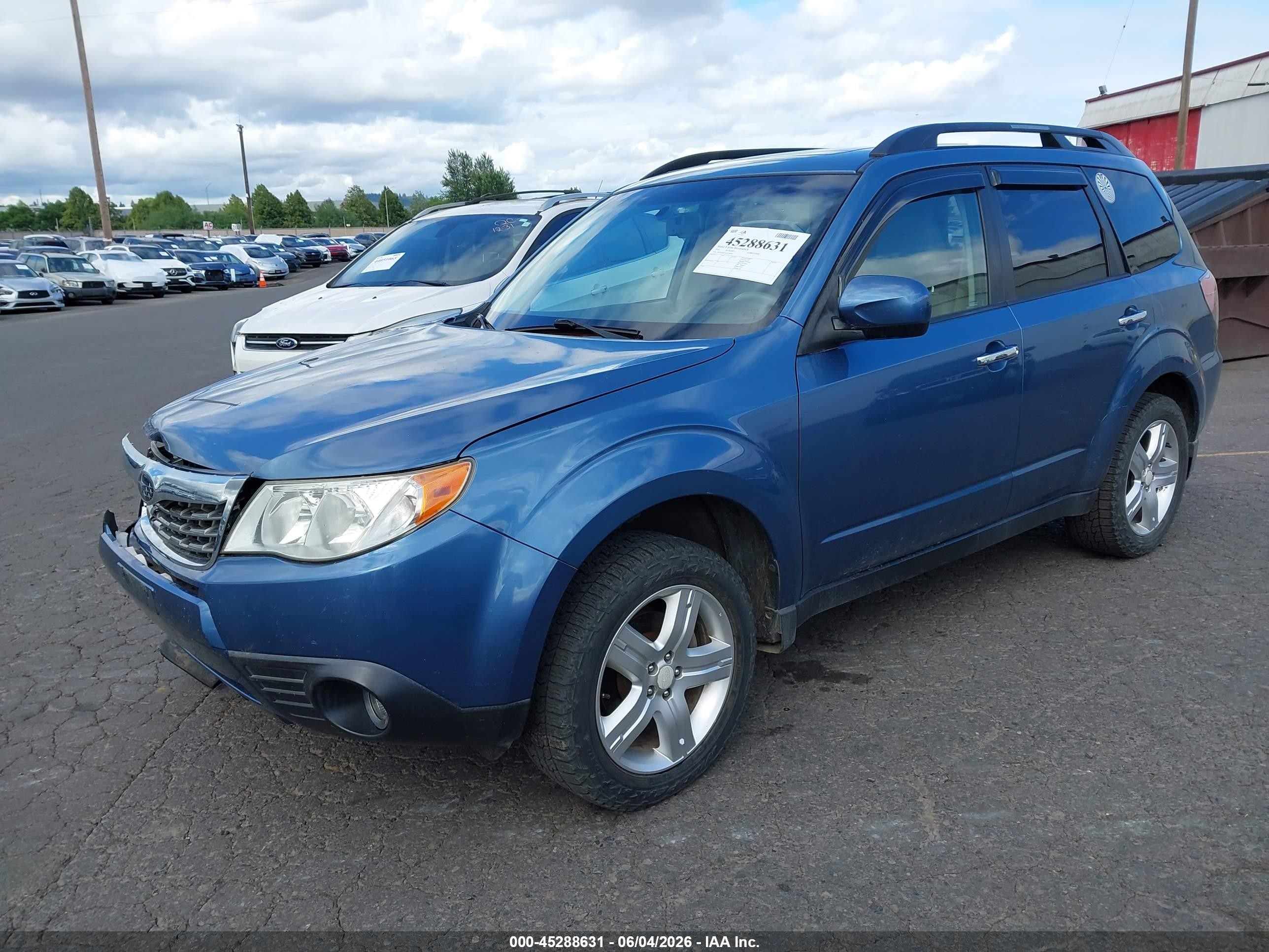 2010 Subaru Forester 2.5x Limited Blue vin: JF2SH6DC6AH749947