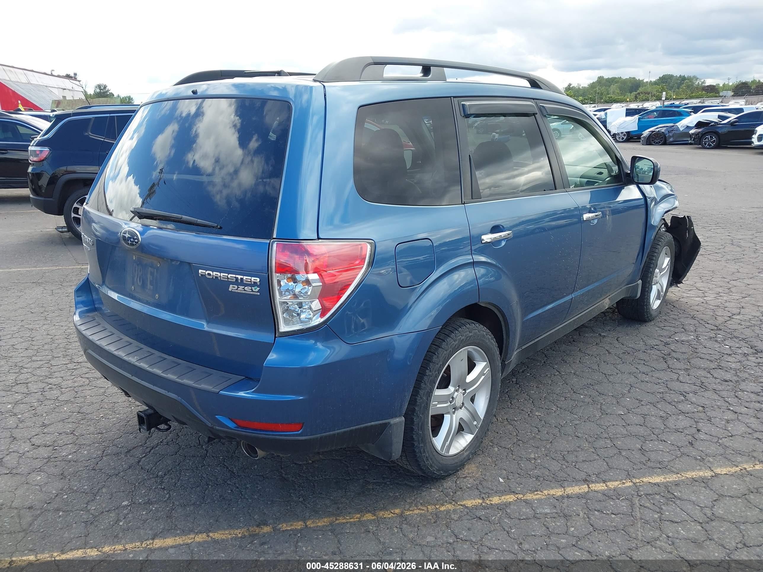2010 Subaru Forester 2.5x Limited Blue vin: JF2SH6DC6AH749947