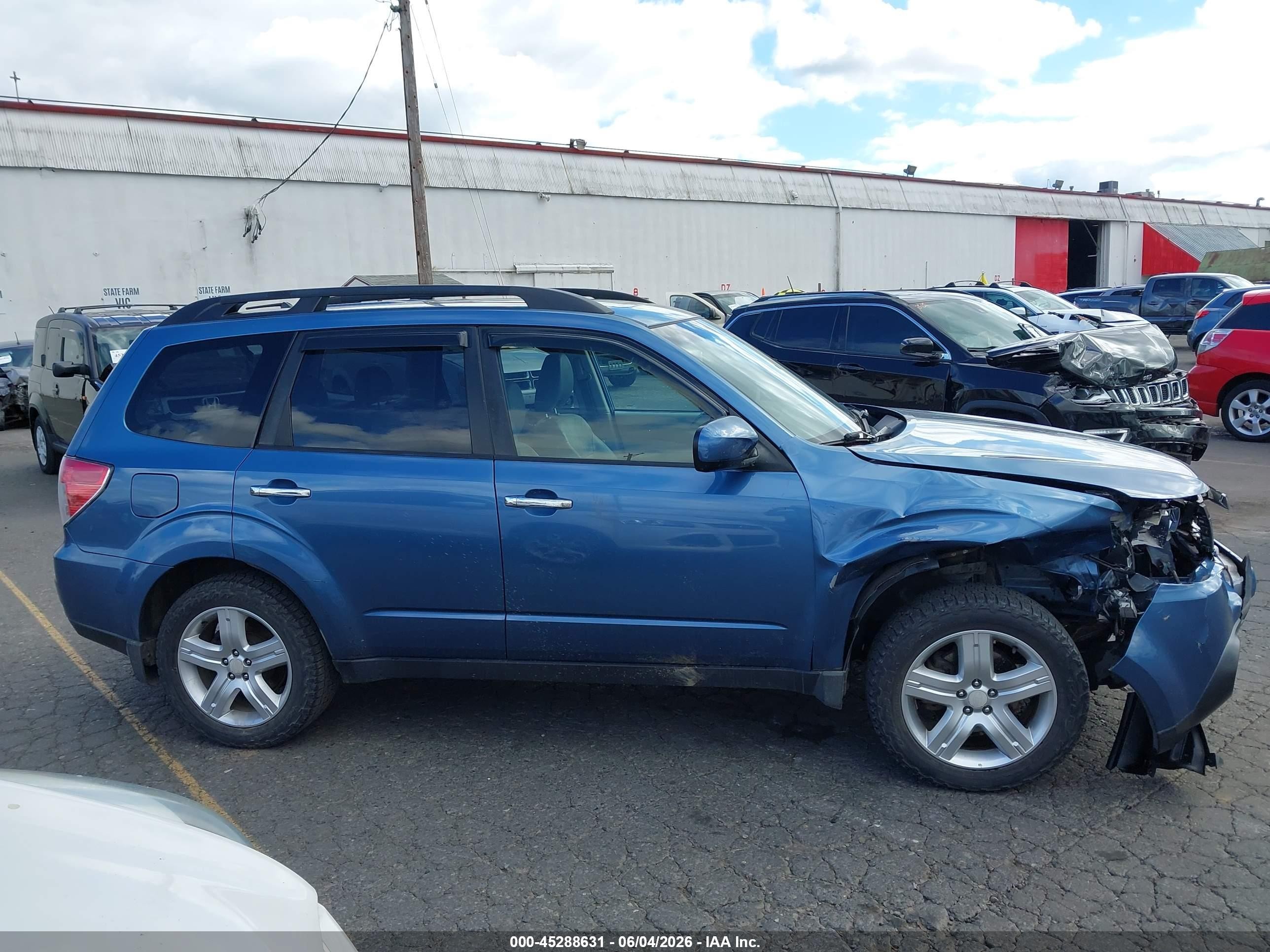 2010 Subaru Forester 2.5x Limited Blue vin: JF2SH6DC6AH749947