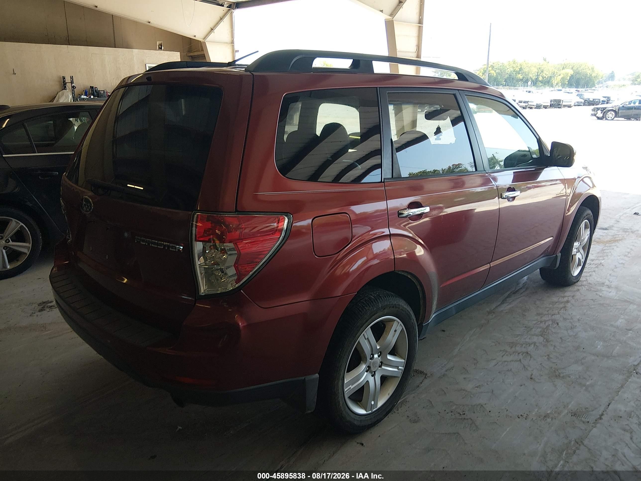 2010 Subaru Forester 2.5x Limited Темно-бордовый vin: JF2SH6DC7AH741470