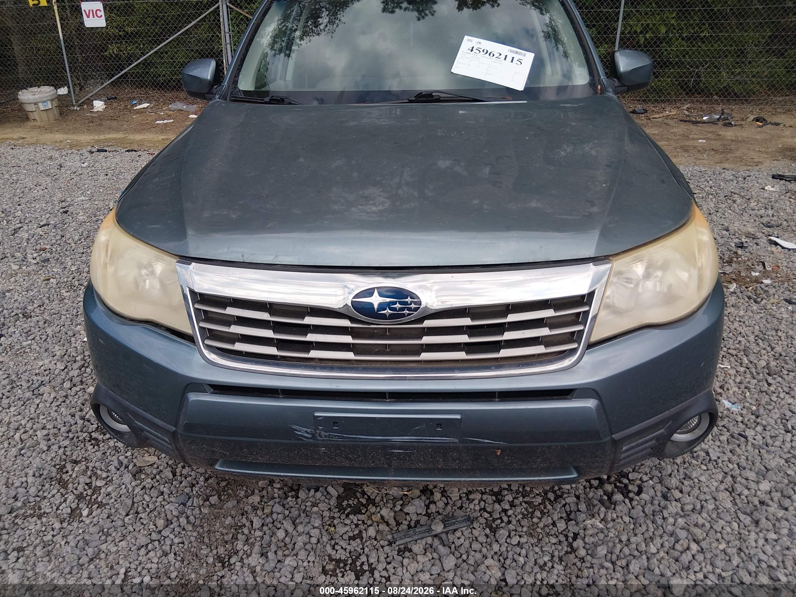 2010 Subaru Forester 2.5x Limited Light Blue vin: JF2SH6DC8AH719090