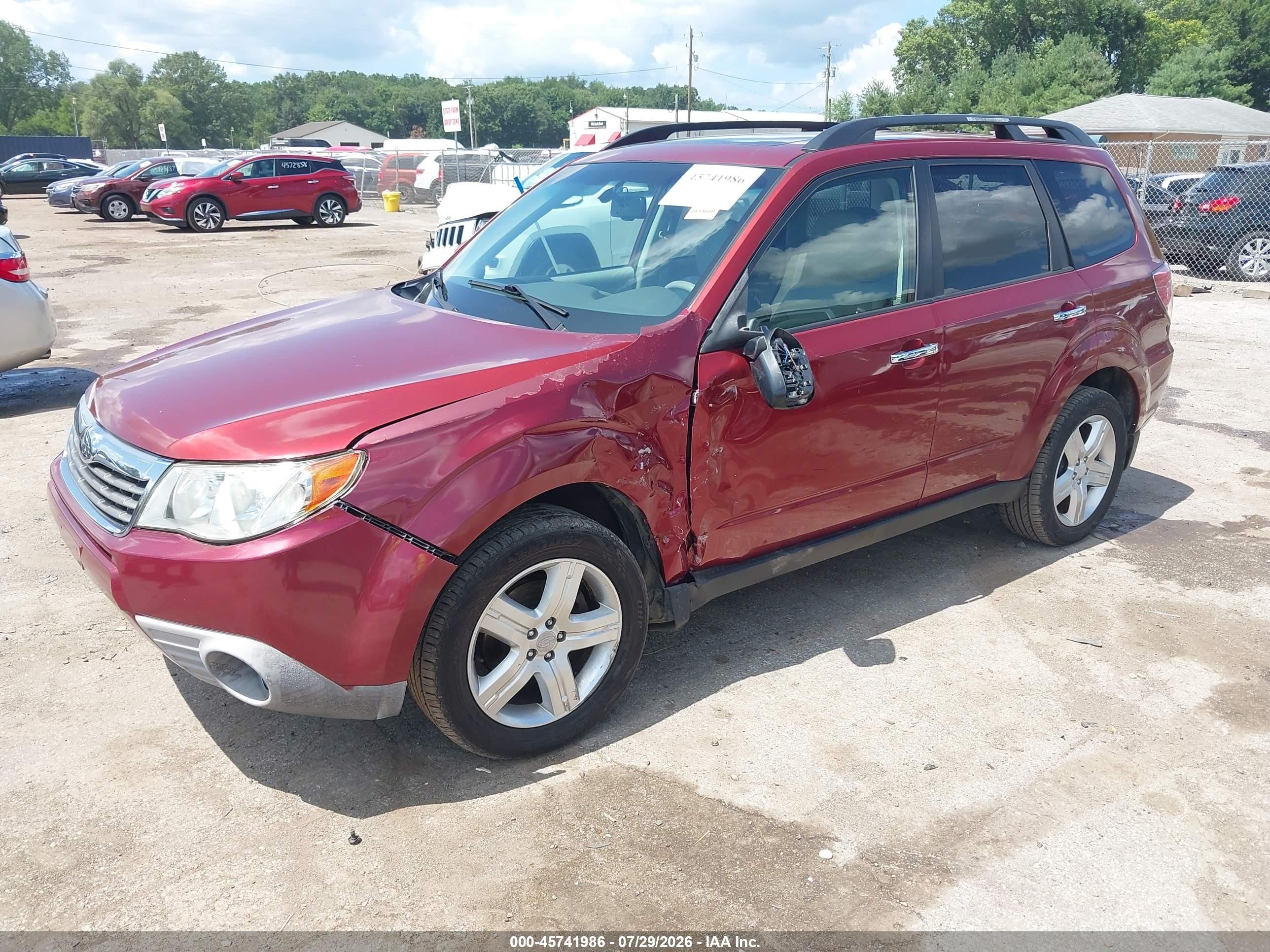 2010 Subaru Forester 2.5x Limited Red vin: JF2SH6DC8AH747844