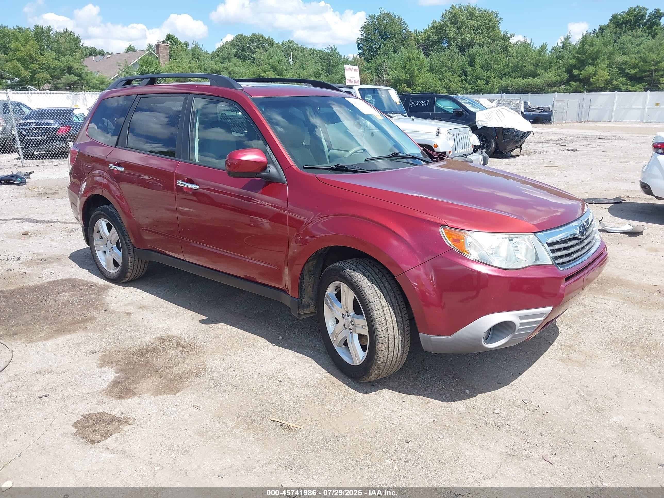 2010 Subaru Forester 2.5x Limited Red vin: JF2SH6DC8AH747844