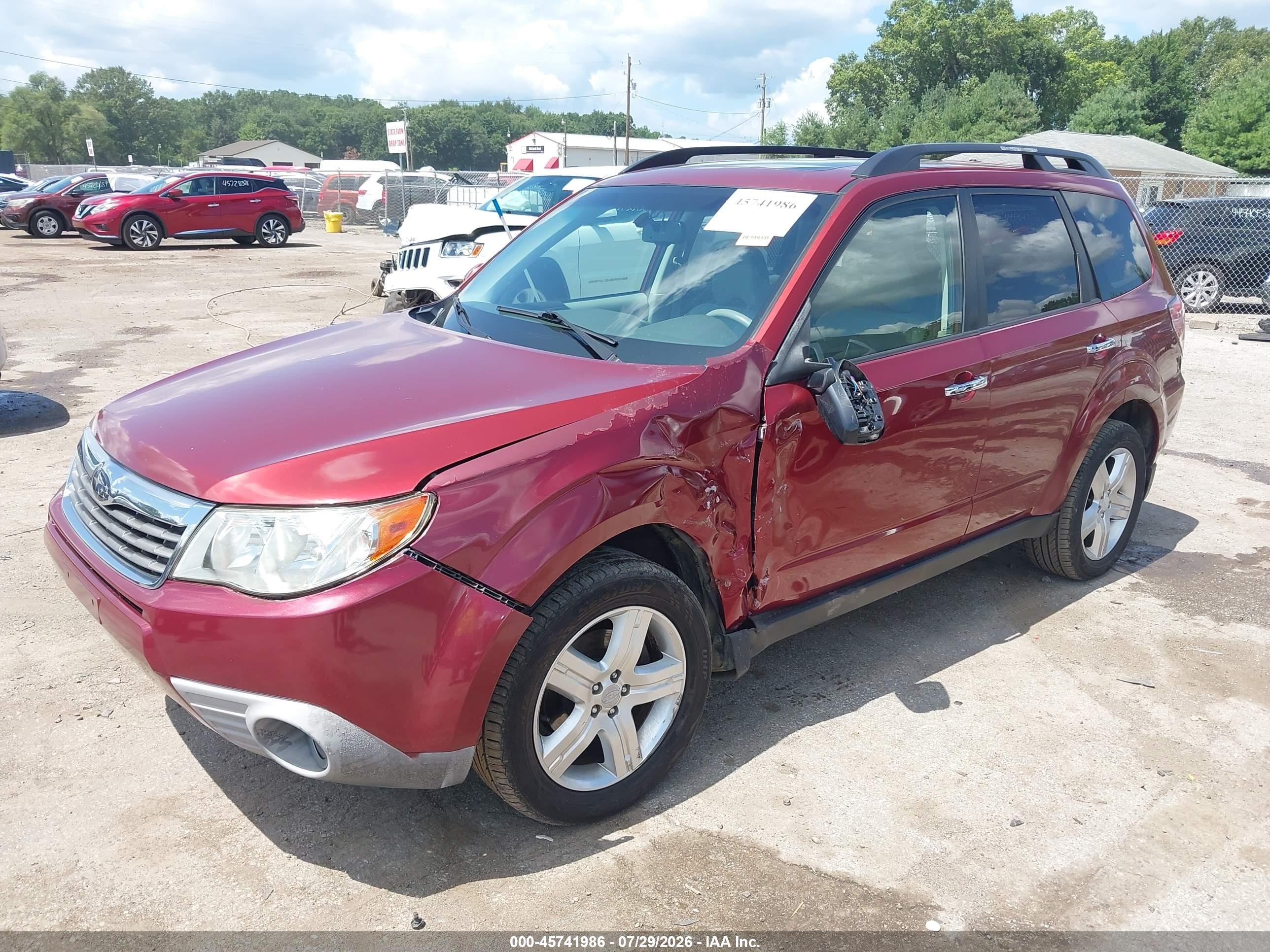 2010 Subaru Forester 2.5x Limited Red vin: JF2SH6DC8AH747844