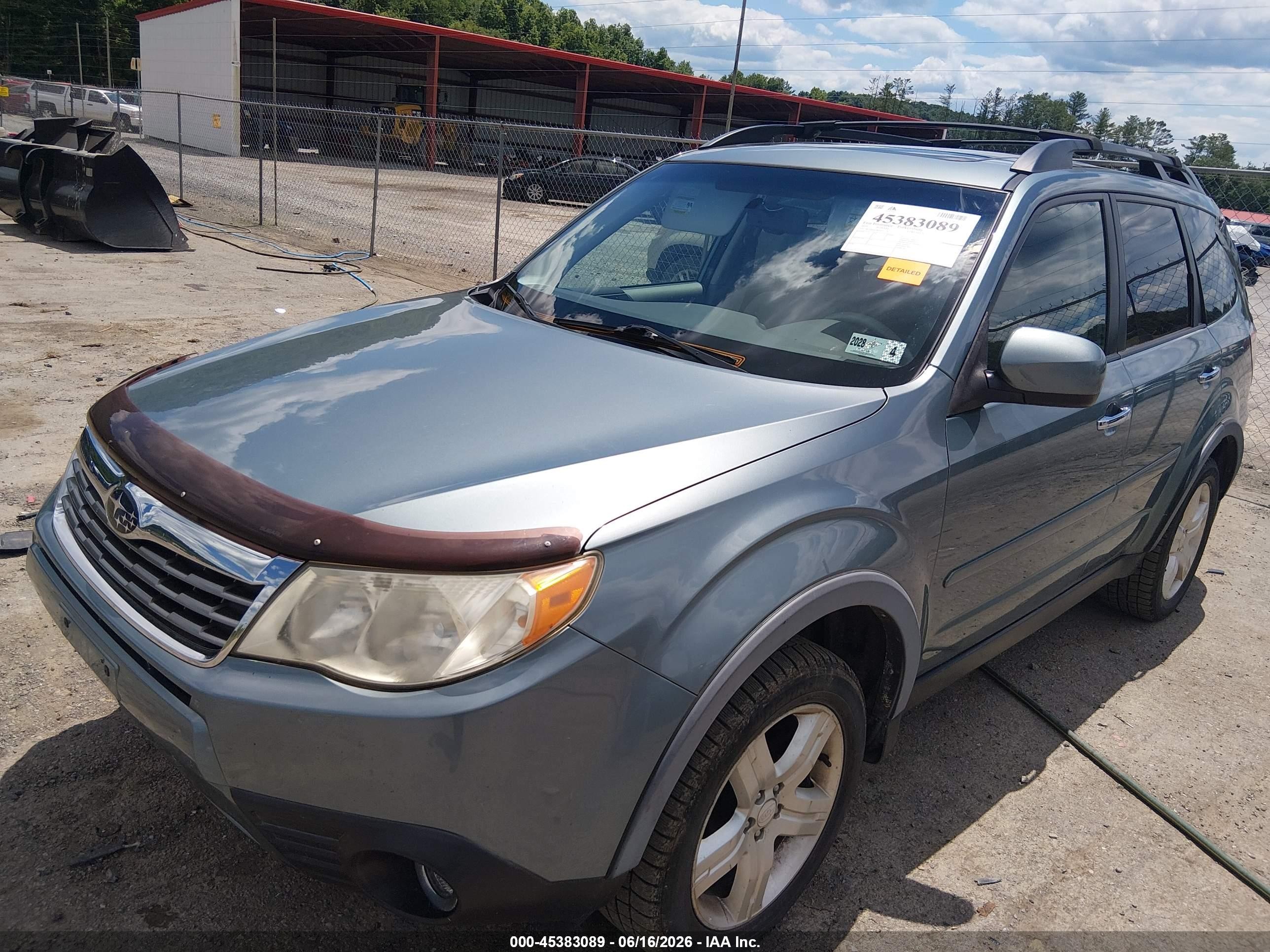 2010 Subaru Forester 2.5x Limited Light Blue vin: JF2SH6DC8AH757774