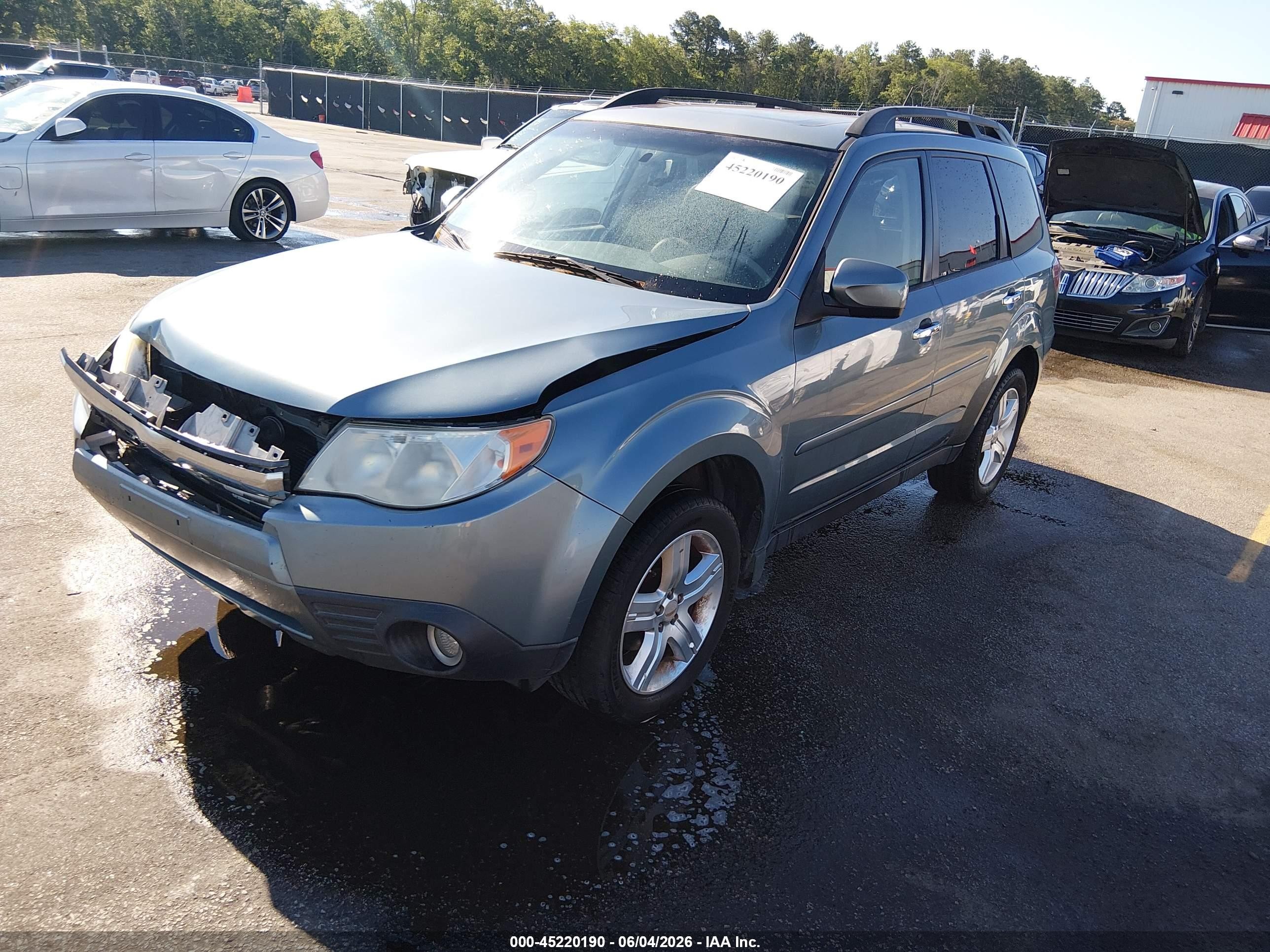2010 Subaru Forester 2.5x Limited Light Blue vin: JF2SH6DCXAH745934