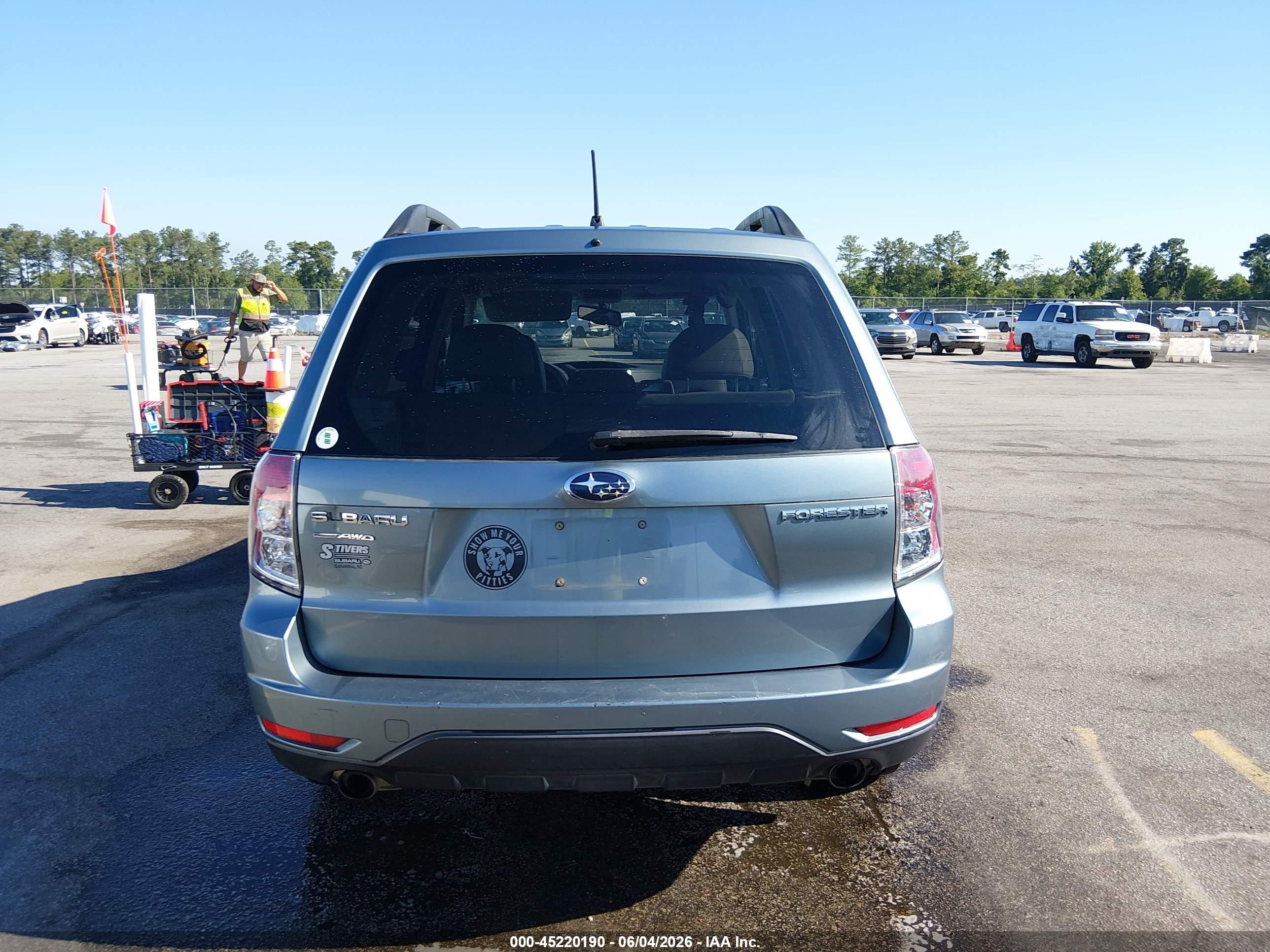 2010 Subaru Forester 2.5x Limited Light Blue vin: JF2SH6DCXAH745934