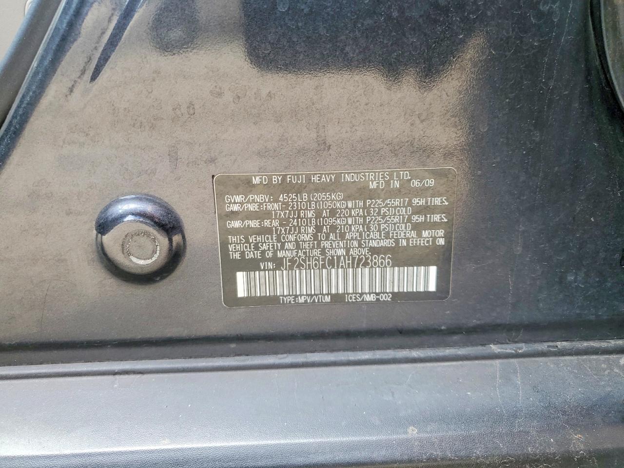 2010 Subaru Forester 2.5xt Limited Gray vin: JF2SH6FC1AH723866