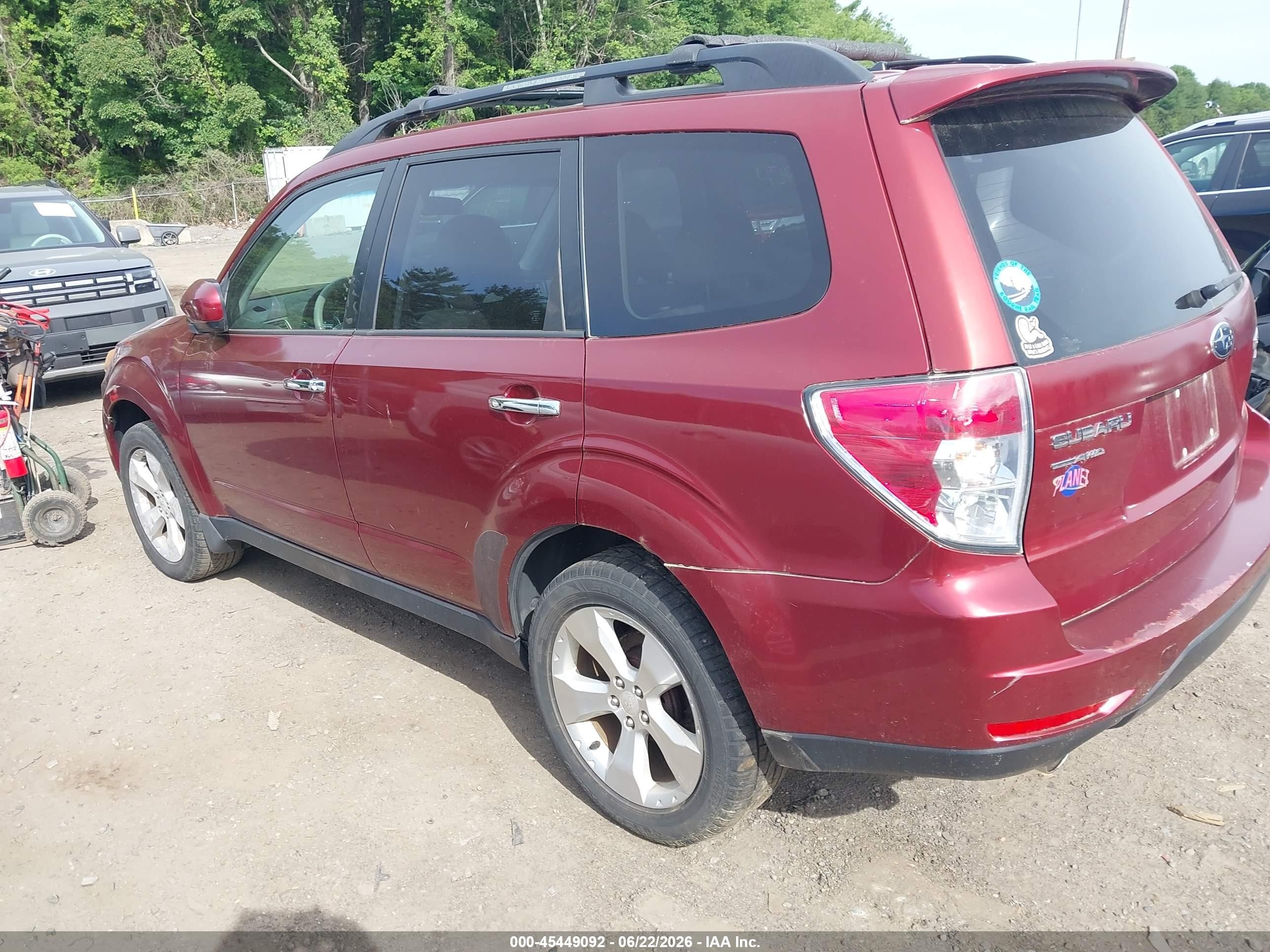 2010 Subaru Forester 2.5xt Limited Maroon vin: JF2SH6FC2AH764703