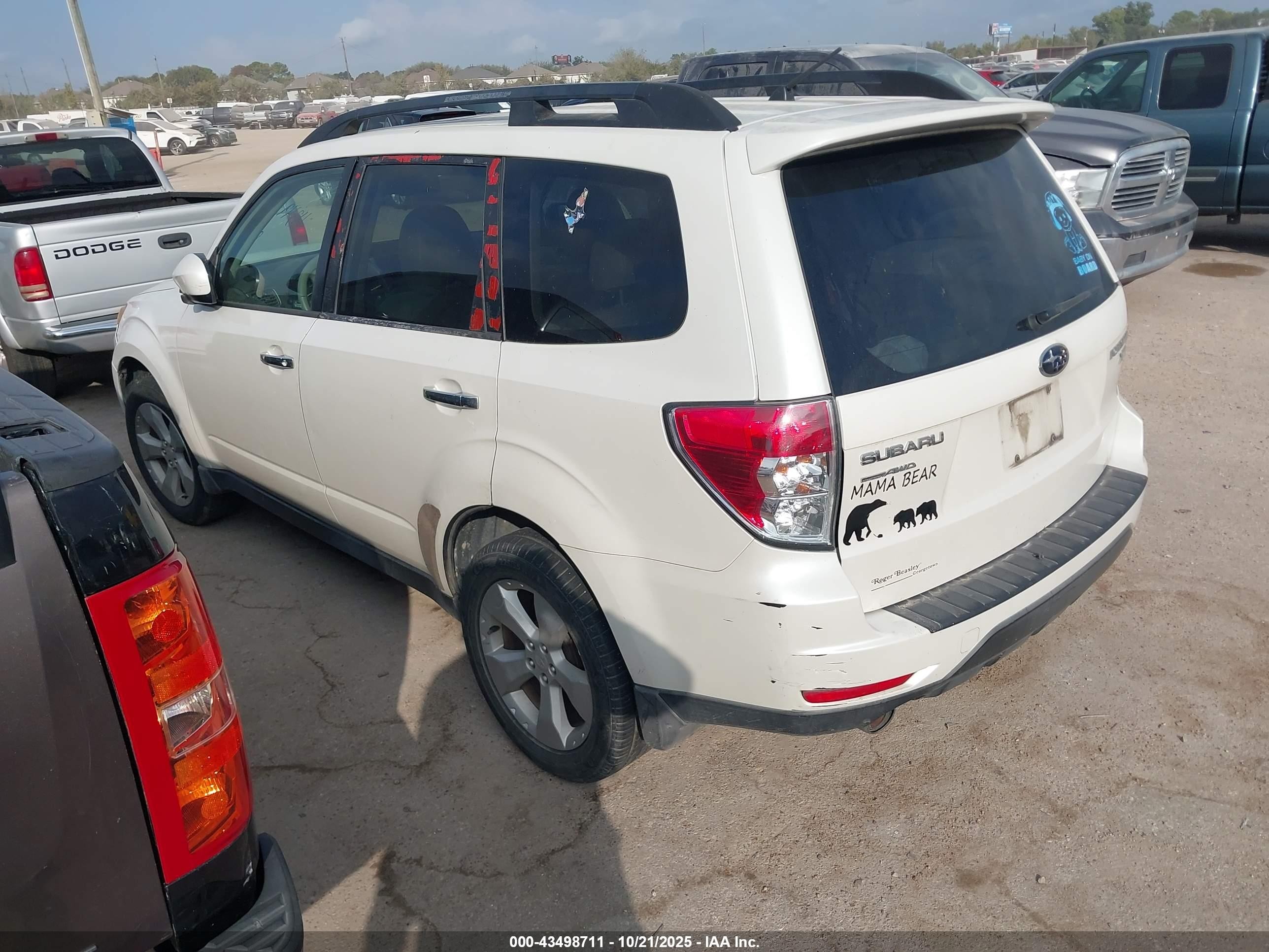 2010 Subaru Forester 2.5xt Limited White vin: JF2SH6FC5AH730013
