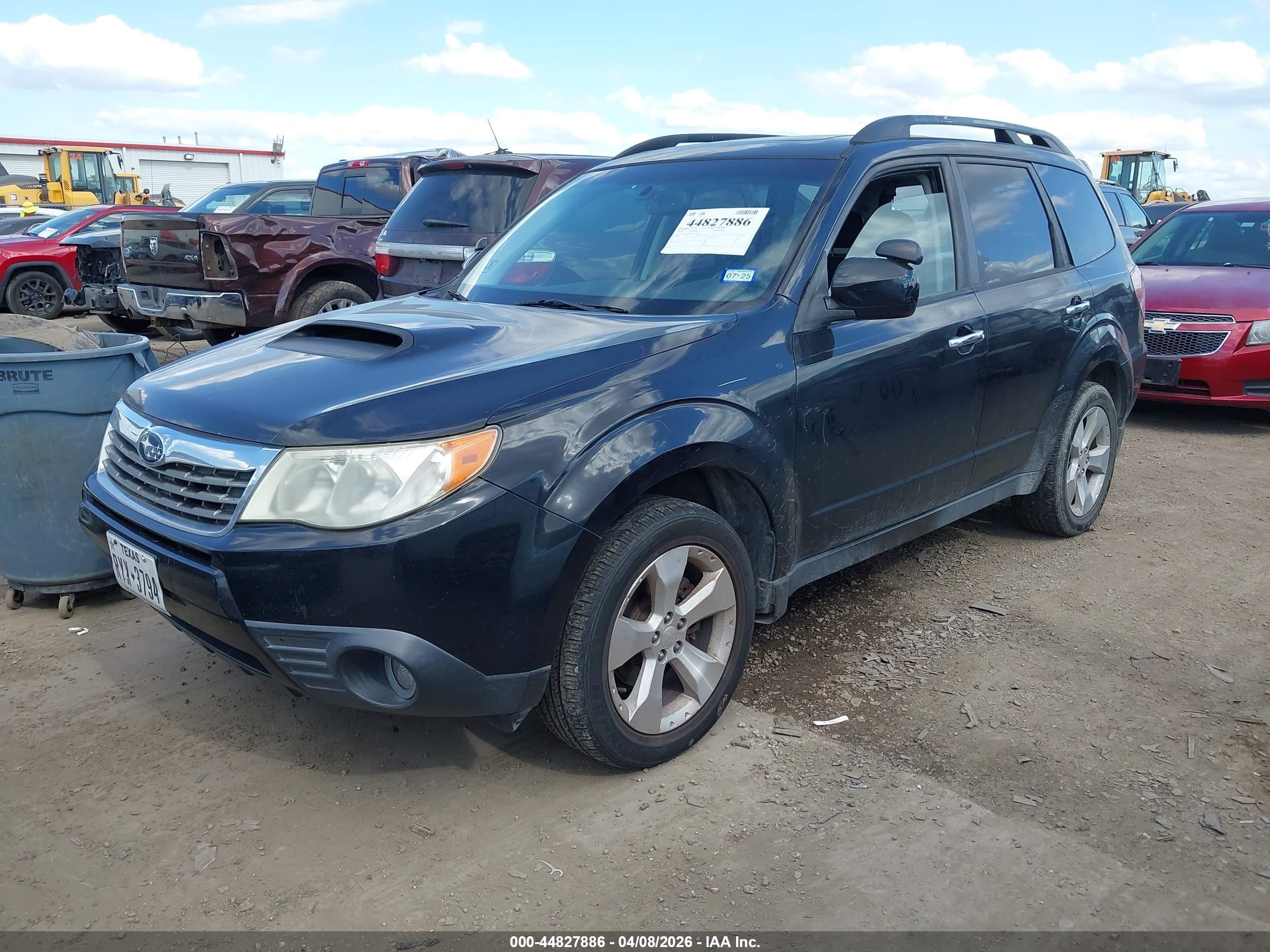 2010 Subaru Forester 2.5xt Limited Black vin: JF2SH6FC5AH795749