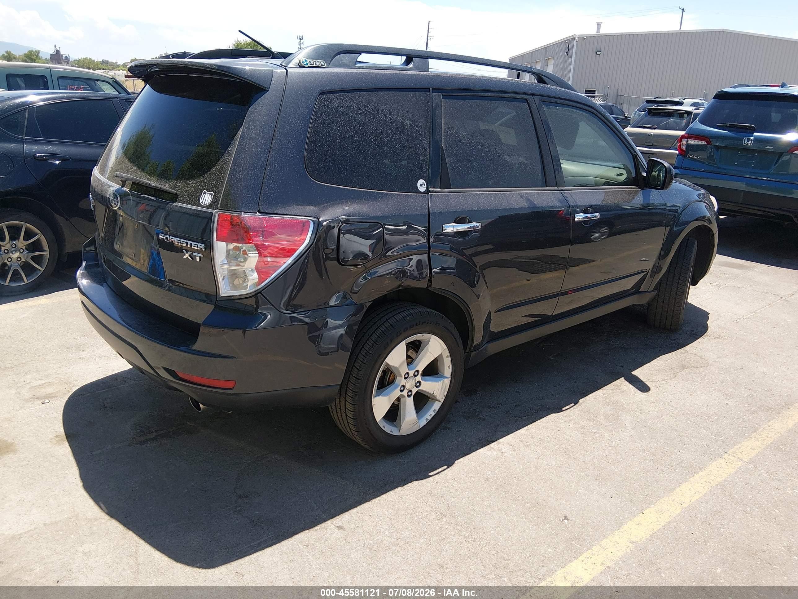 2010 Subaru Forester 2.5xt Limited Black vin: JF2SH6FCXAH753223