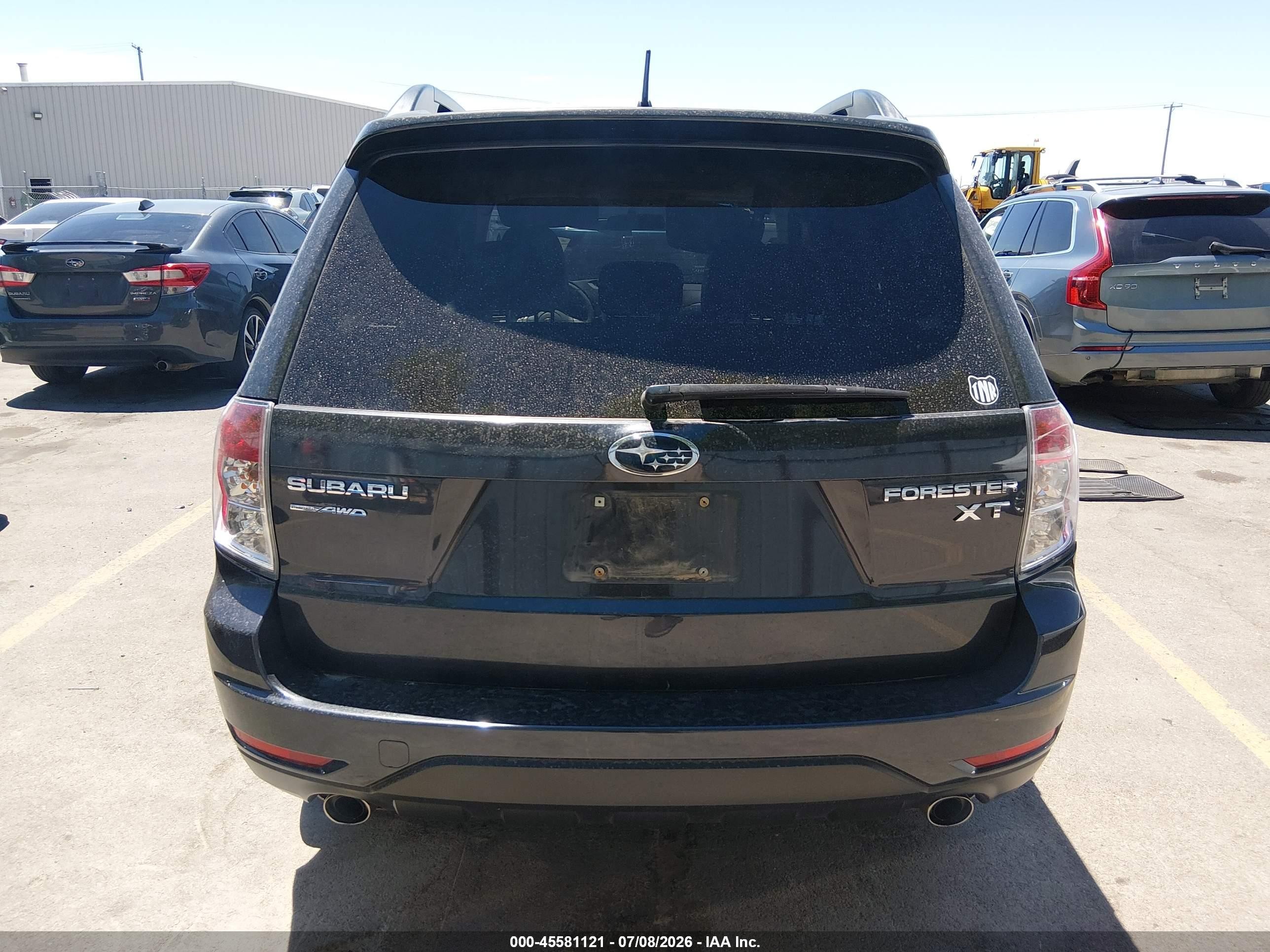 2010 Subaru Forester 2.5xt Limited Black vin: JF2SH6FCXAH753223