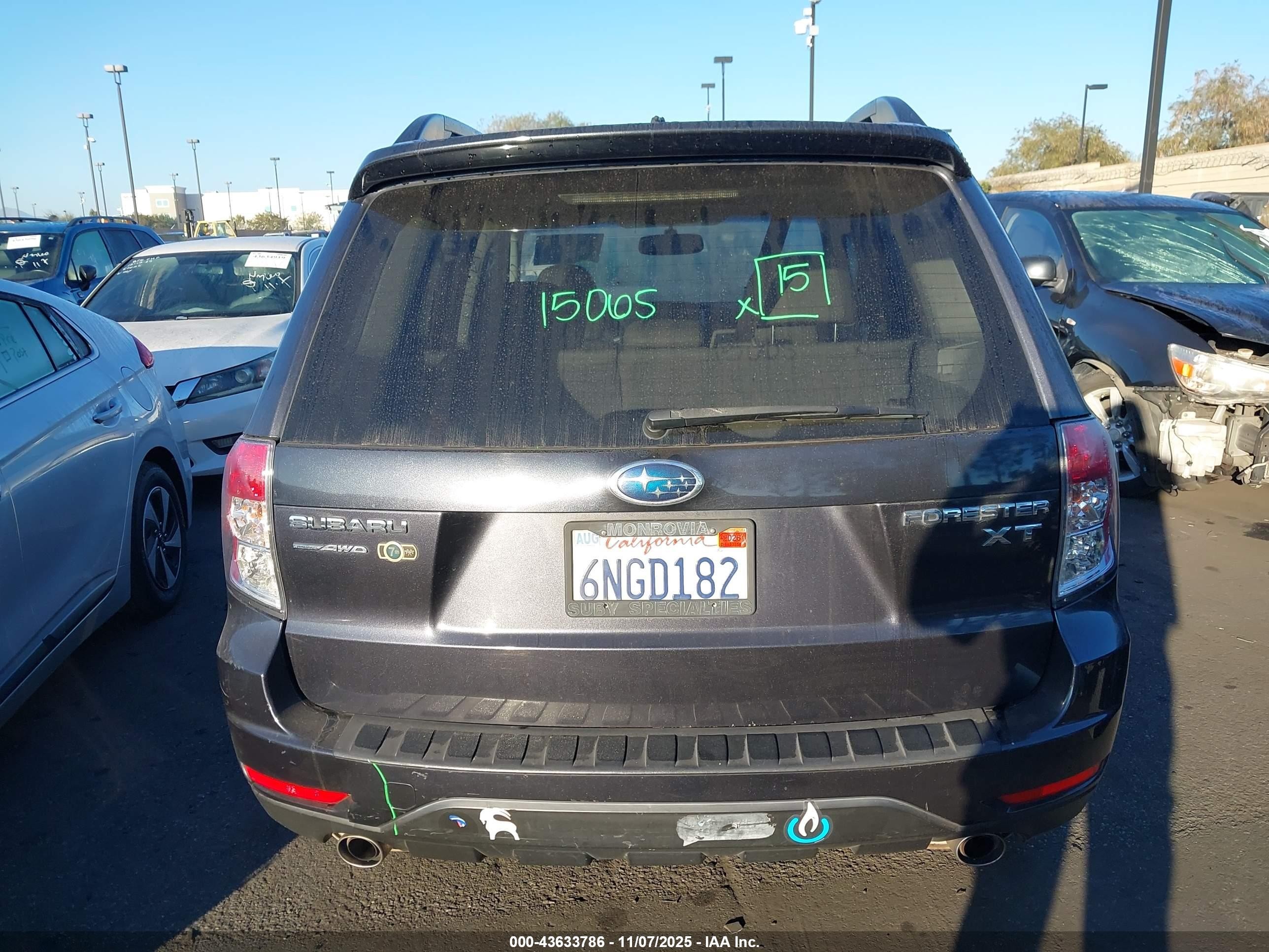 2010 Subaru Forester 2.5xt Limited Gray vin: JF2SH6FCXAH903248