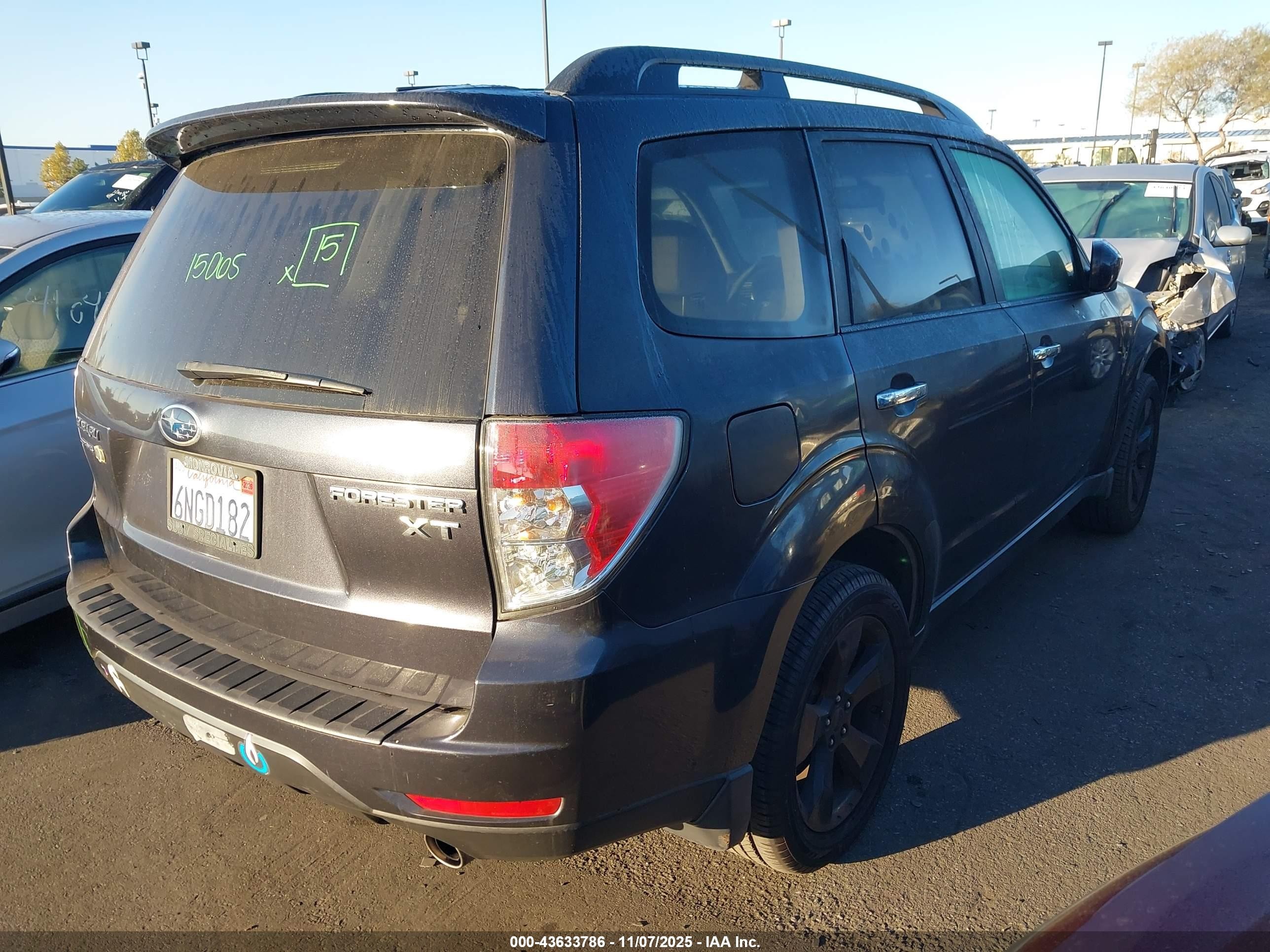 2010 Subaru Forester 2.5xt Limited Gray vin: JF2SH6FCXAH903248