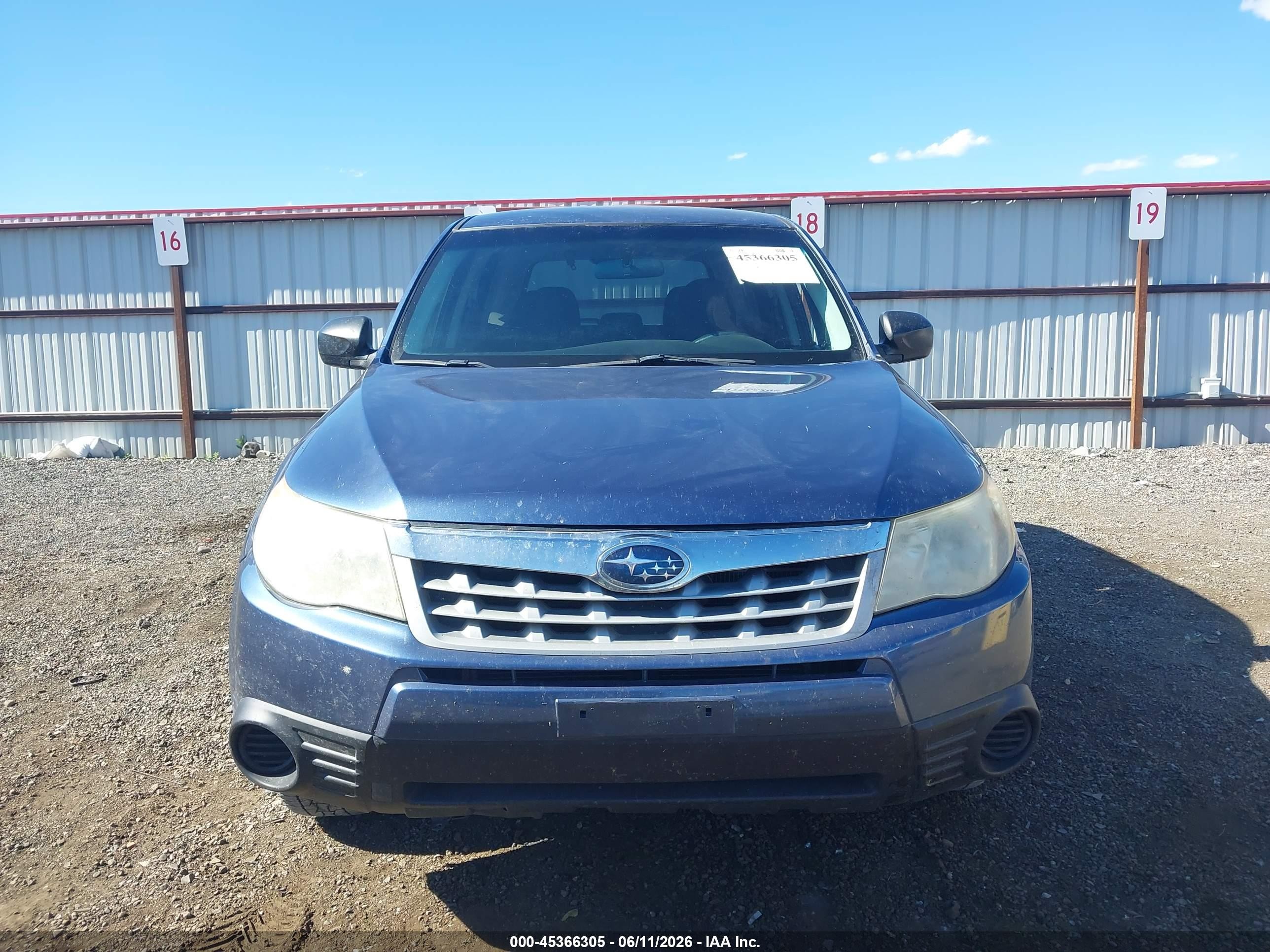 2011 Subaru Forester 2.5x Blue vin: JF2SHAAC8BH725707