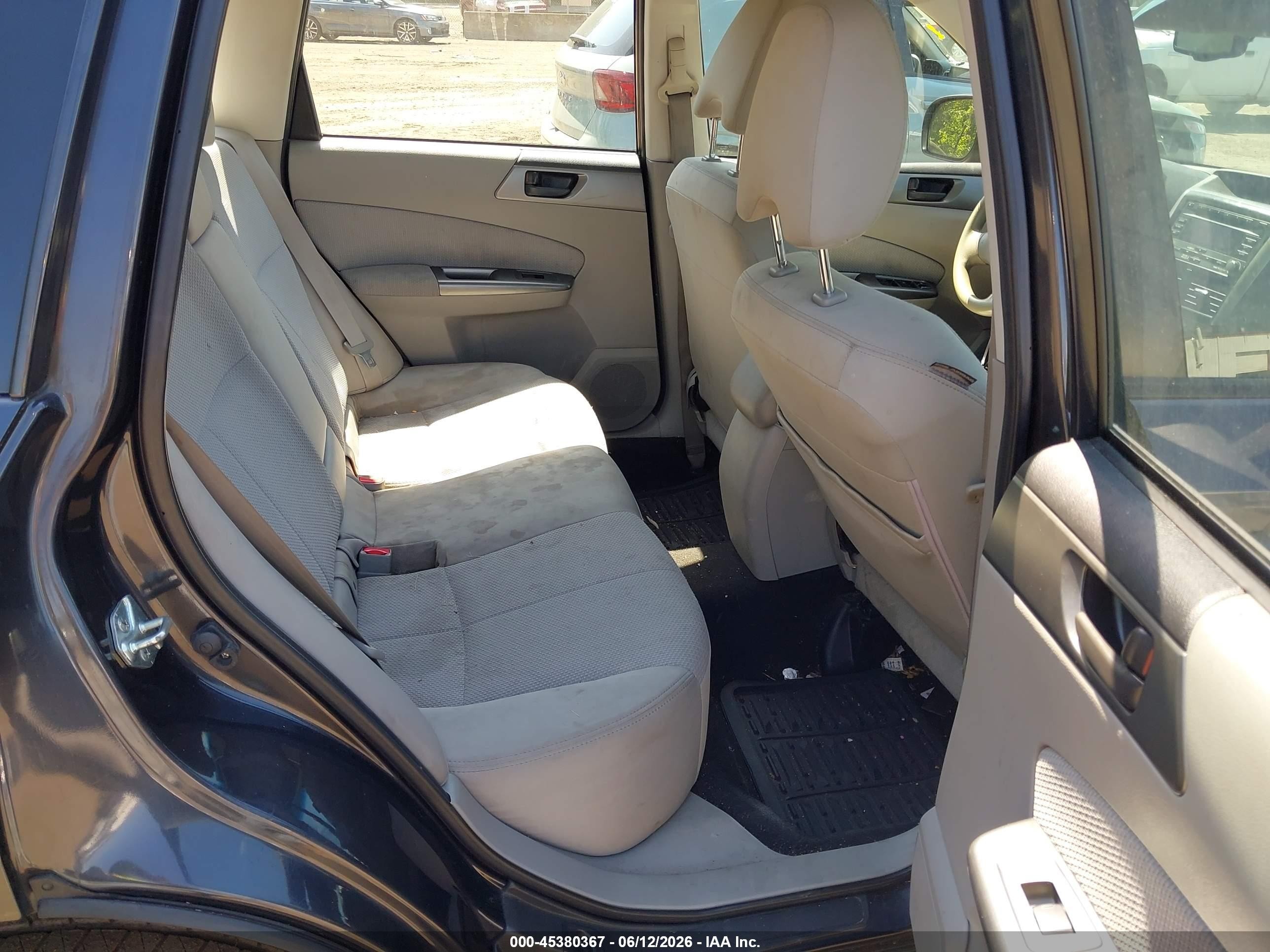 2012 Subaru Forester 2.5x Black vin: JF2SHABC0CH410805