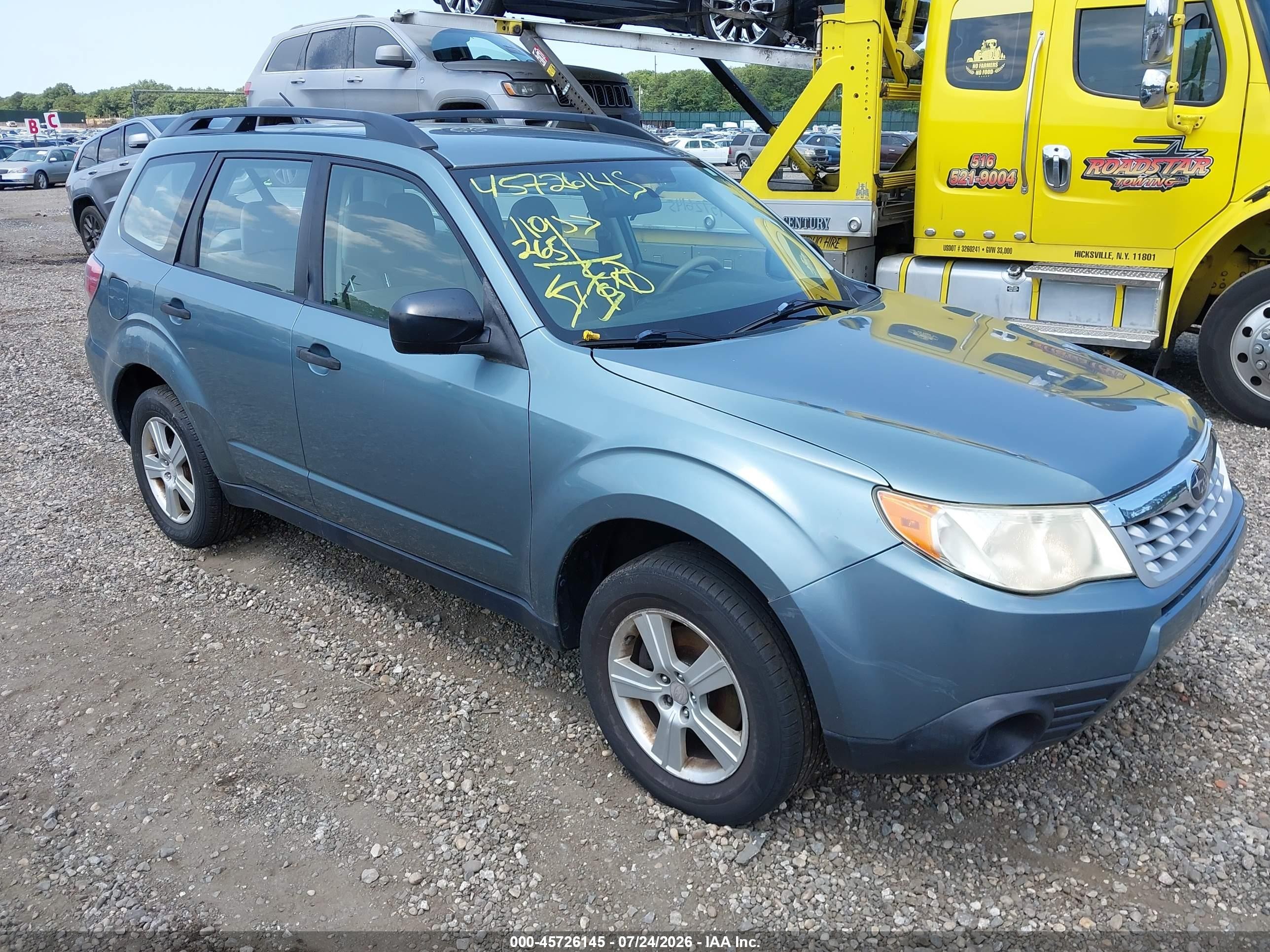 2012 Subaru Forester 2.5x Green vin: JF2SHABC1CH424941