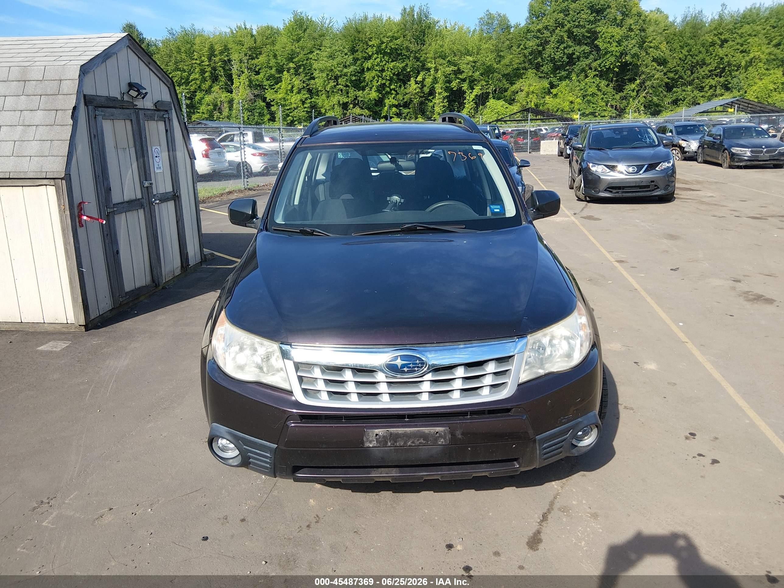 2013 Subaru Forester 2.5x Бордовый vin: JF2SHABC1DH416694