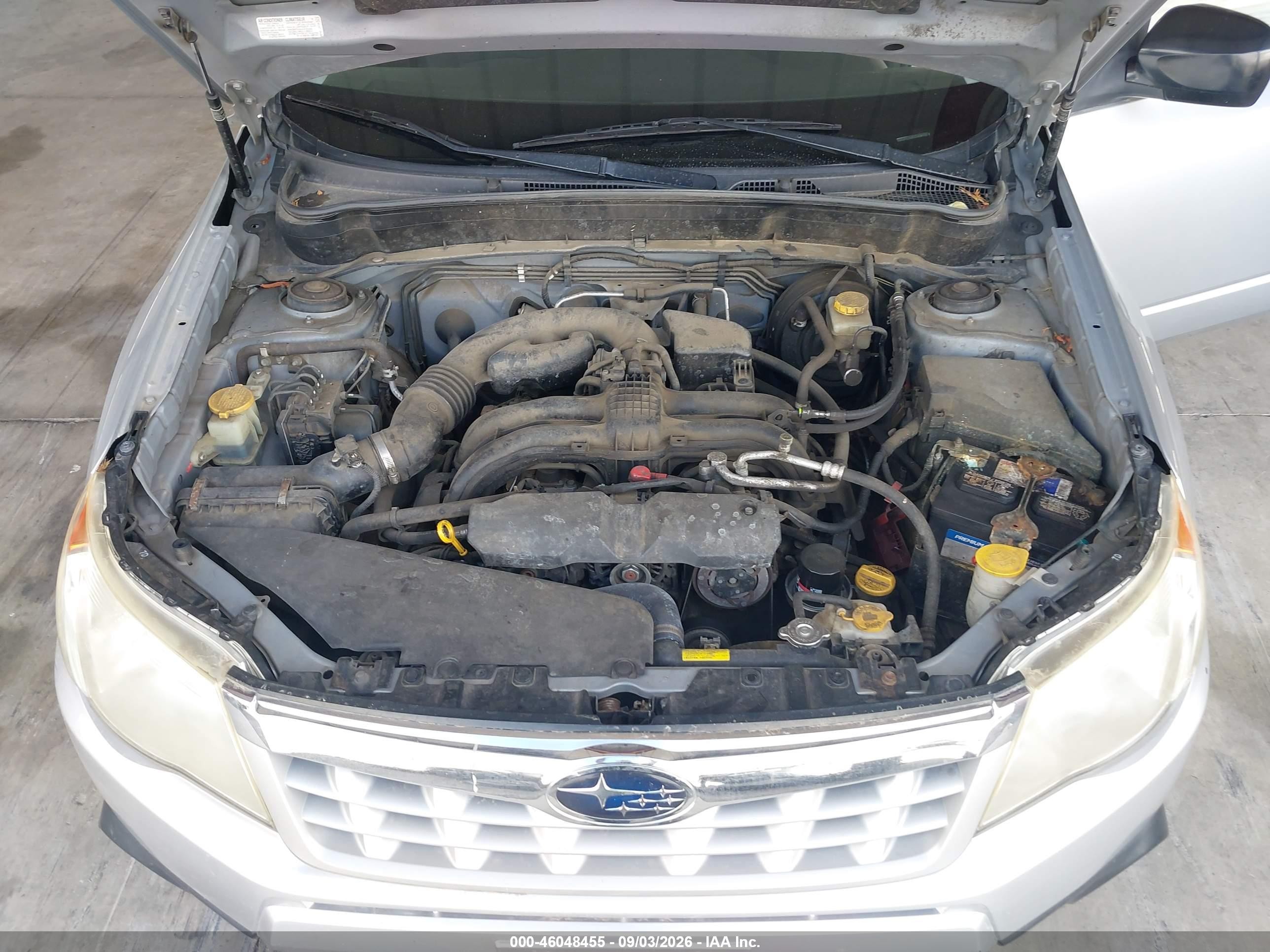 2011 Subaru Forester 2.5x Серебряный vin: JF2SHABC3BH721353