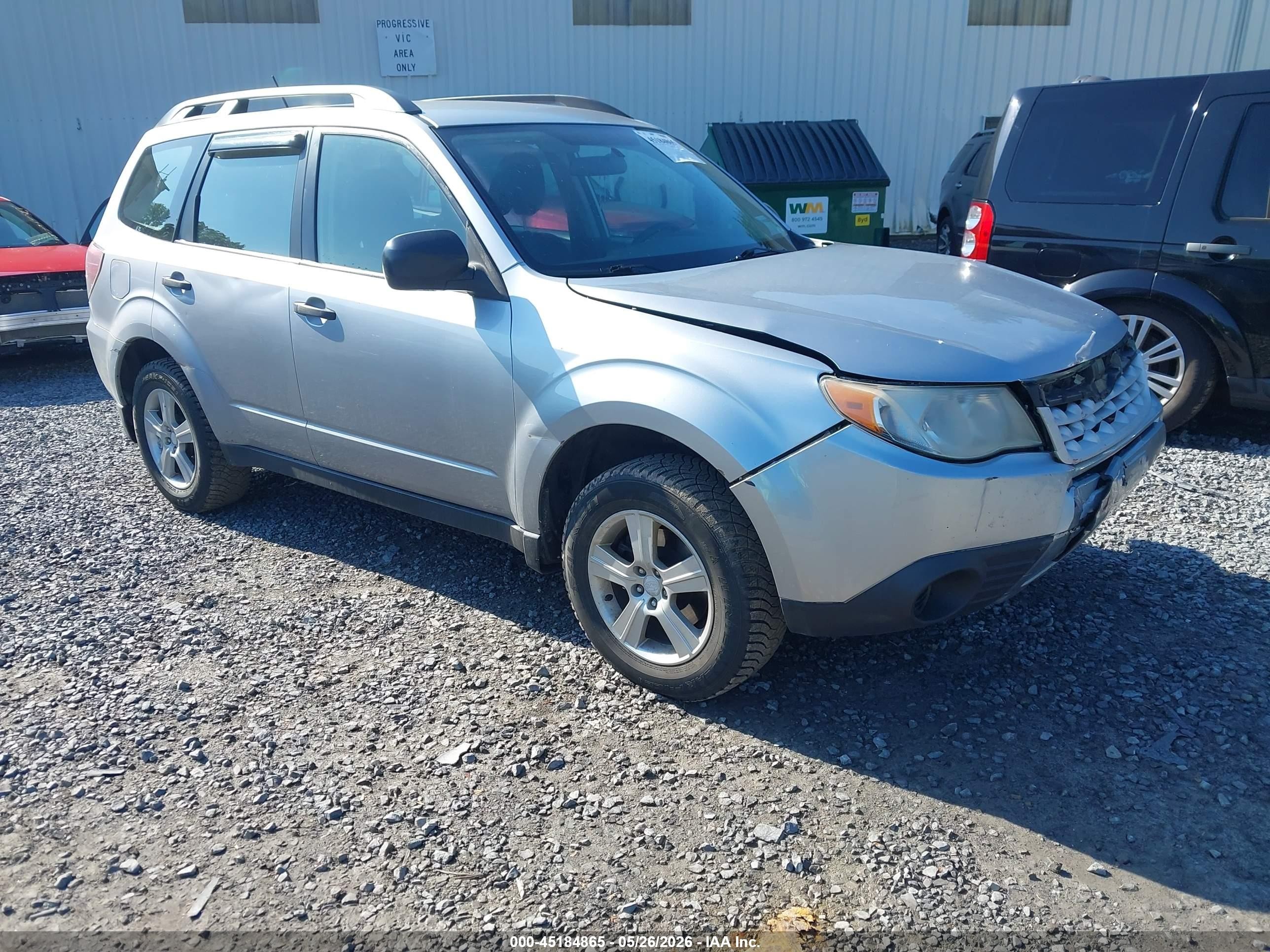 2012 Subaru Forester 2.5x Silver vin: JF2SHABC3CH422902