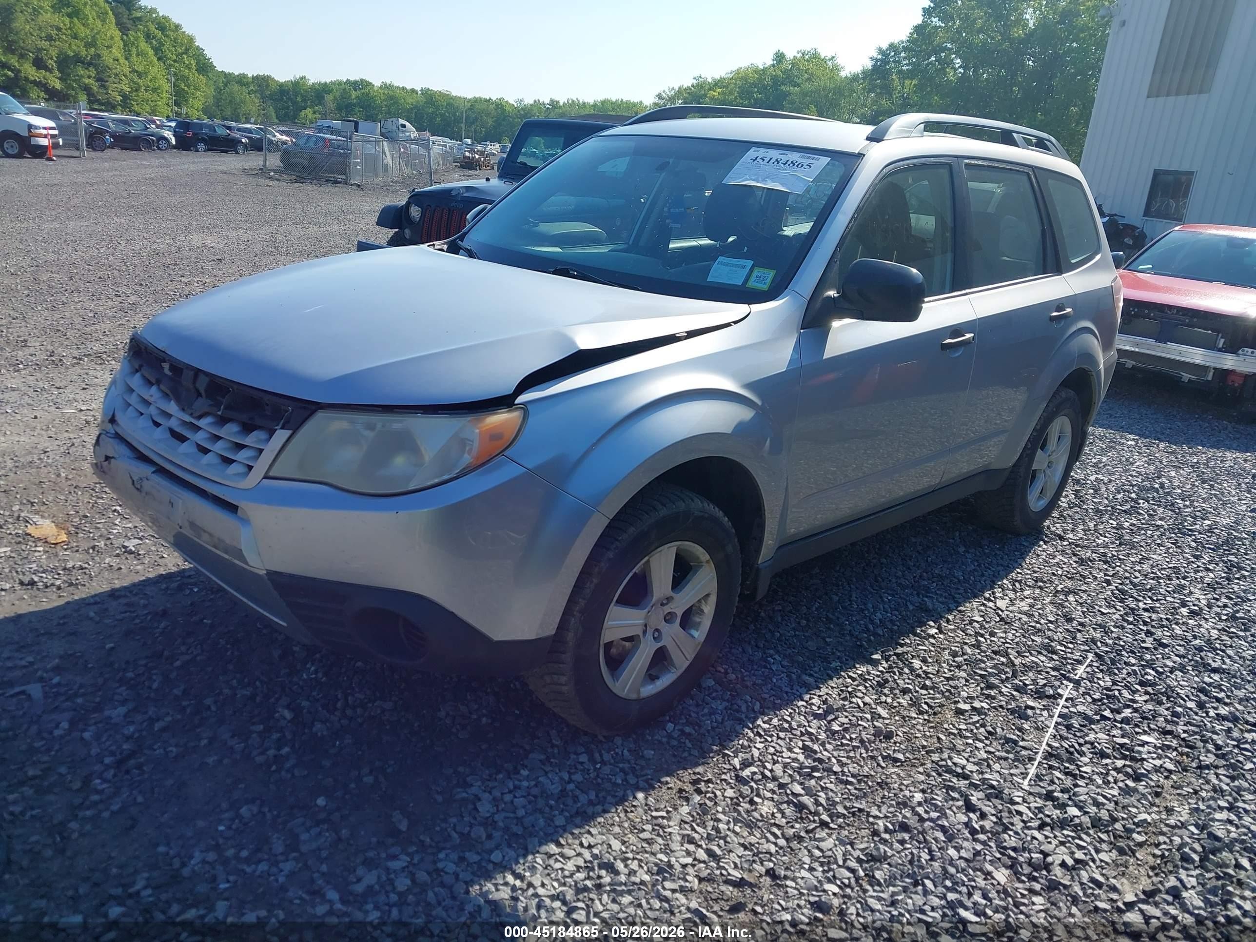 2012 Subaru Forester 2.5x Silver vin: JF2SHABC3CH422902