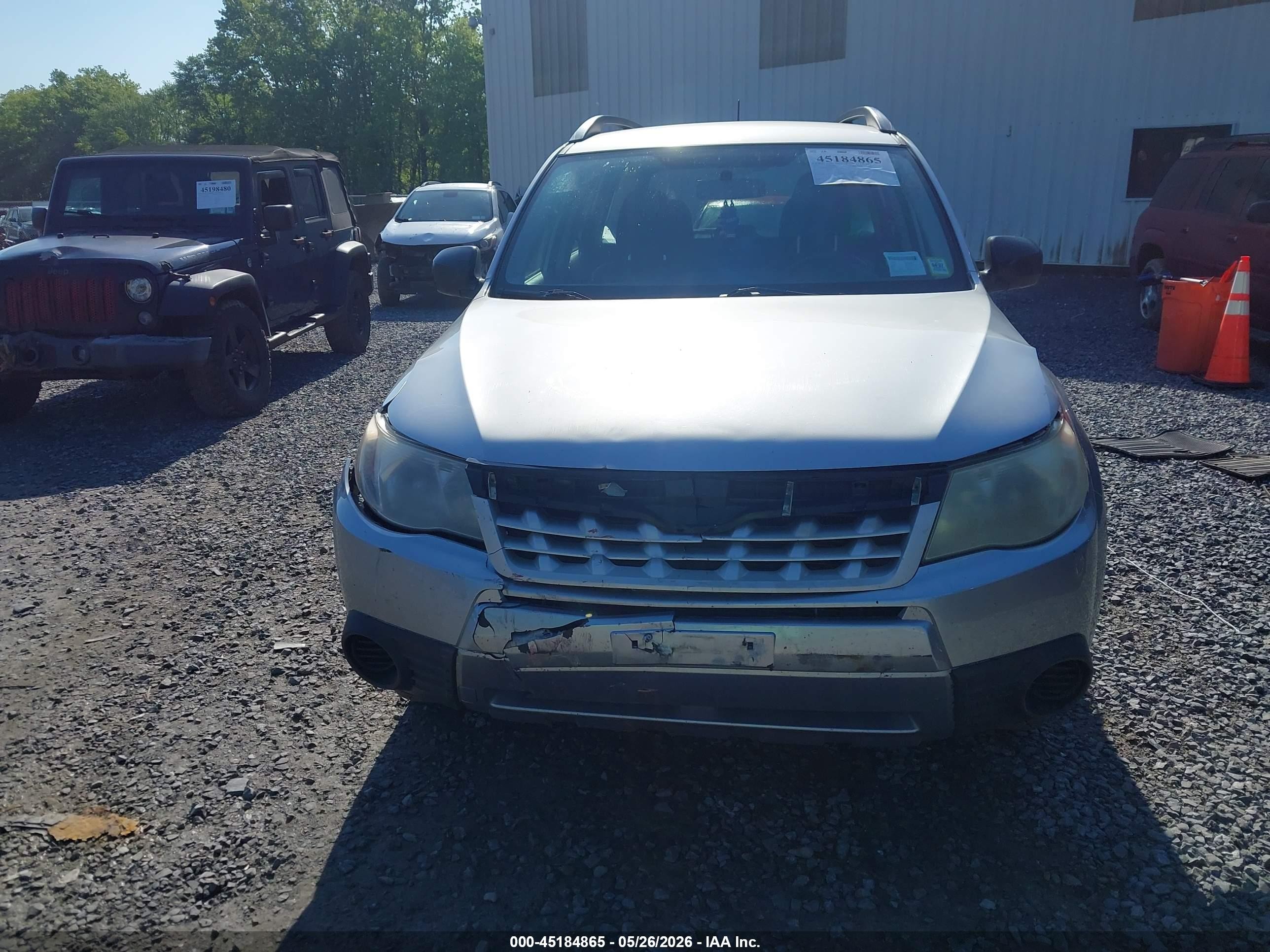 2012 Subaru Forester 2.5x Silver vin: JF2SHABC3CH422902