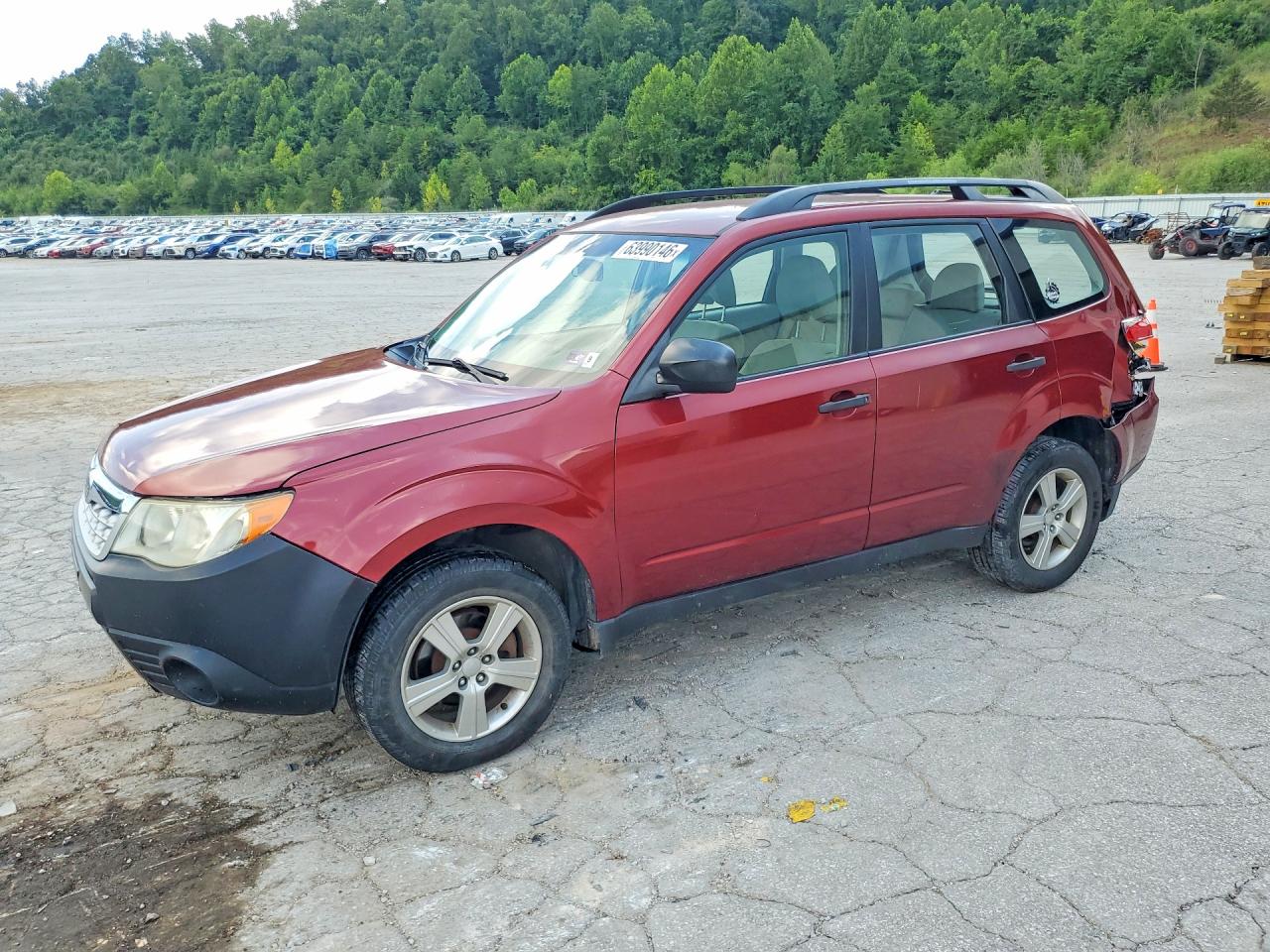 2012 Subaru Forester 2.5x Maroon vin: JF2SHABC3CH435505