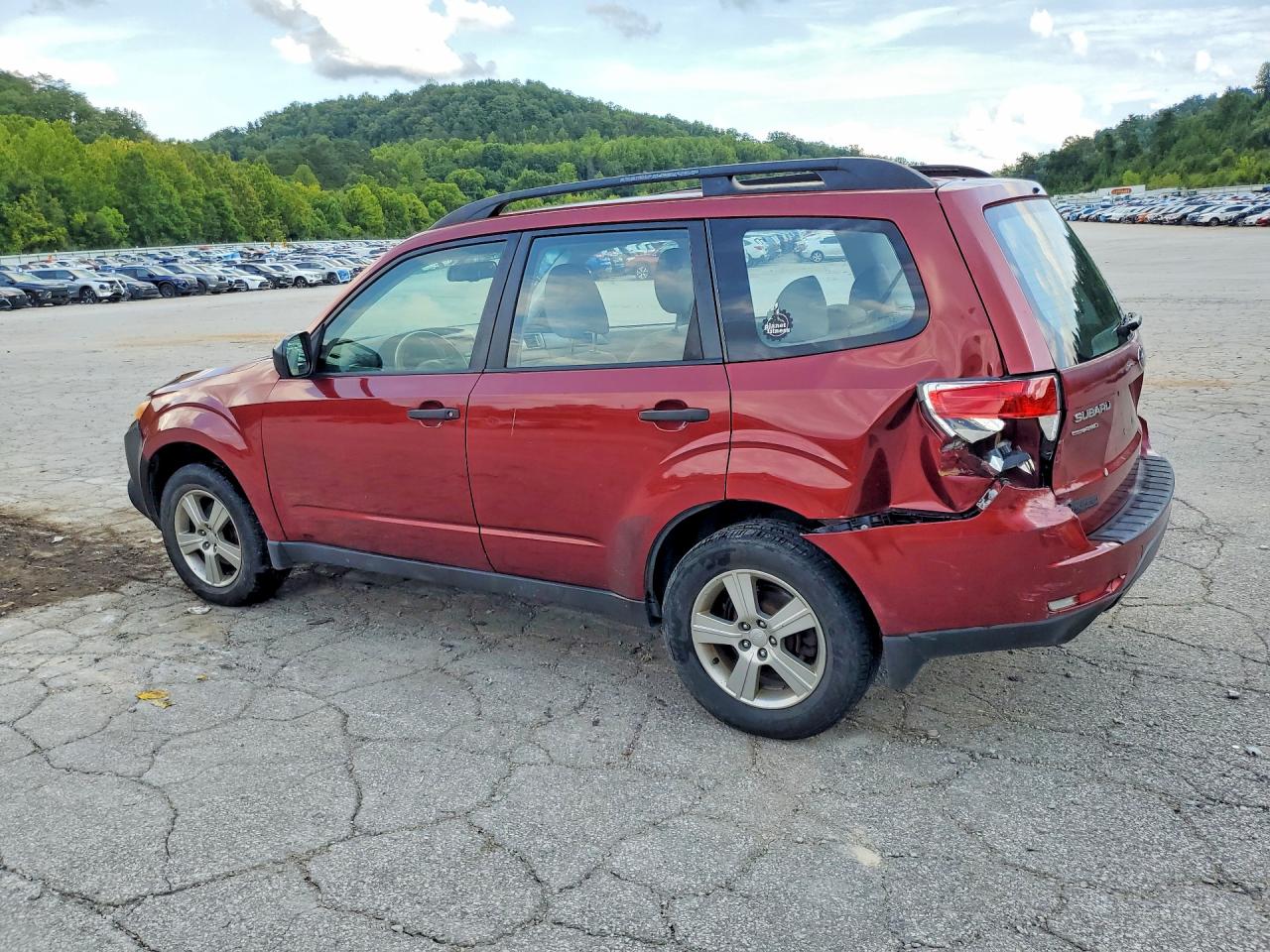 2012 Subaru Forester 2.5x Maroon vin: JF2SHABC3CH435505