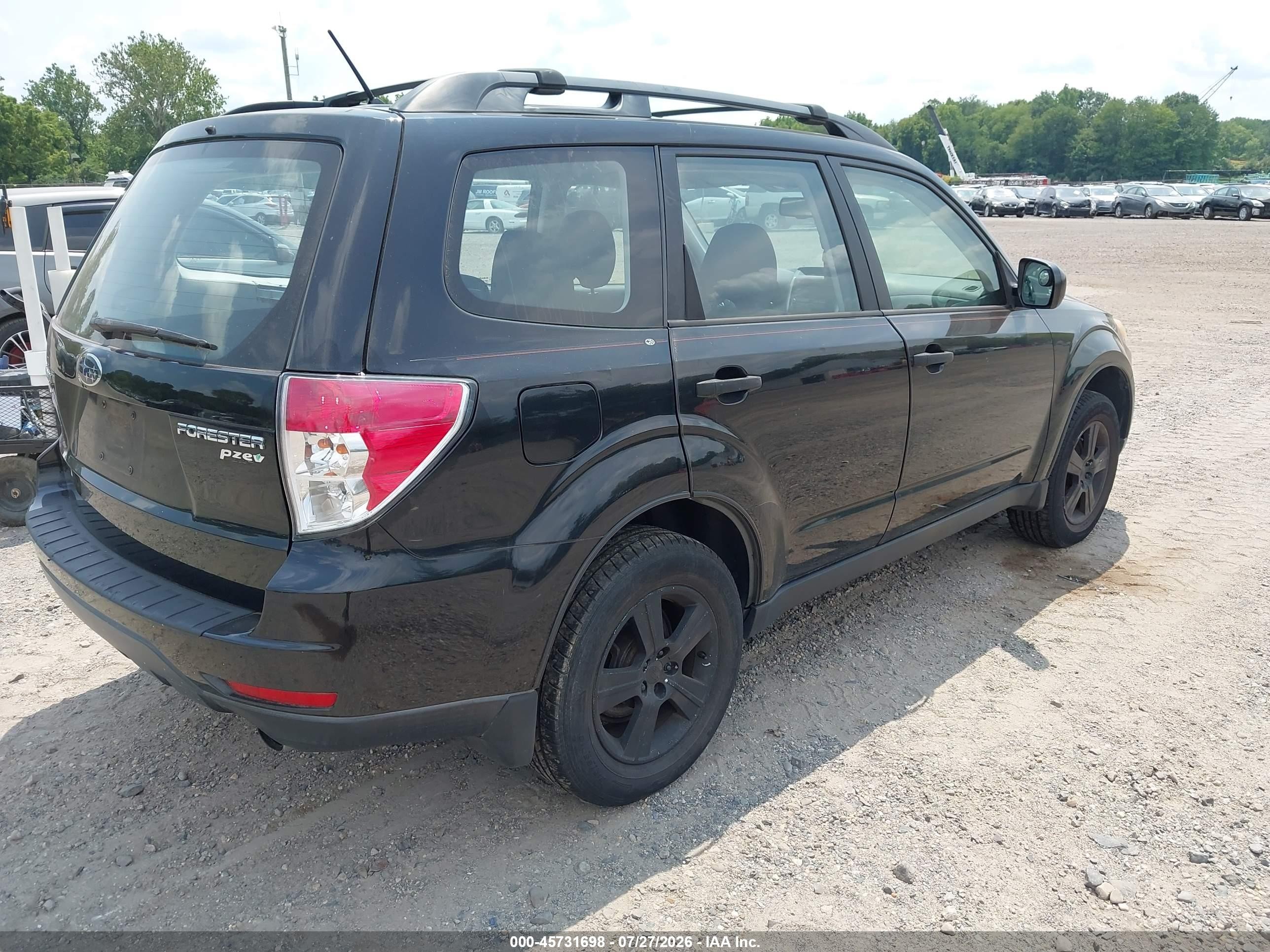 2012 Subaru Forester 2.5x Black vin: JF2SHABC3CH448674