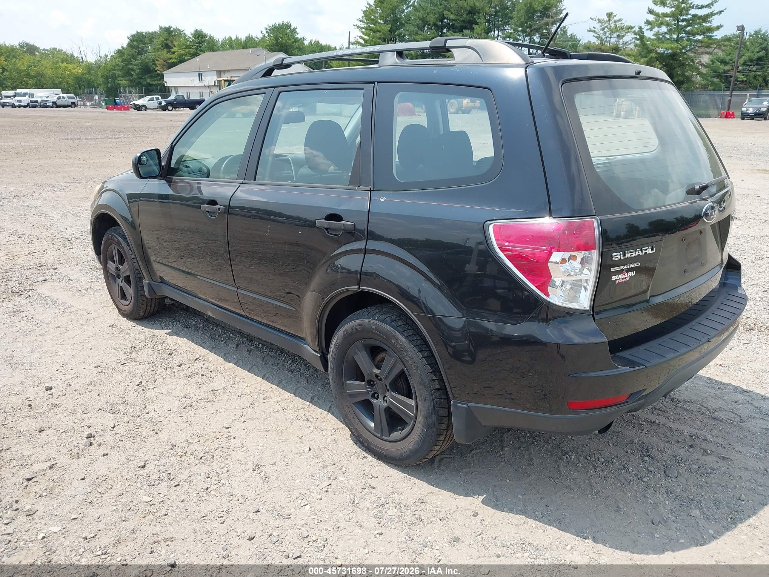 2012 Subaru Forester 2.5x Black vin: JF2SHABC3CH448674