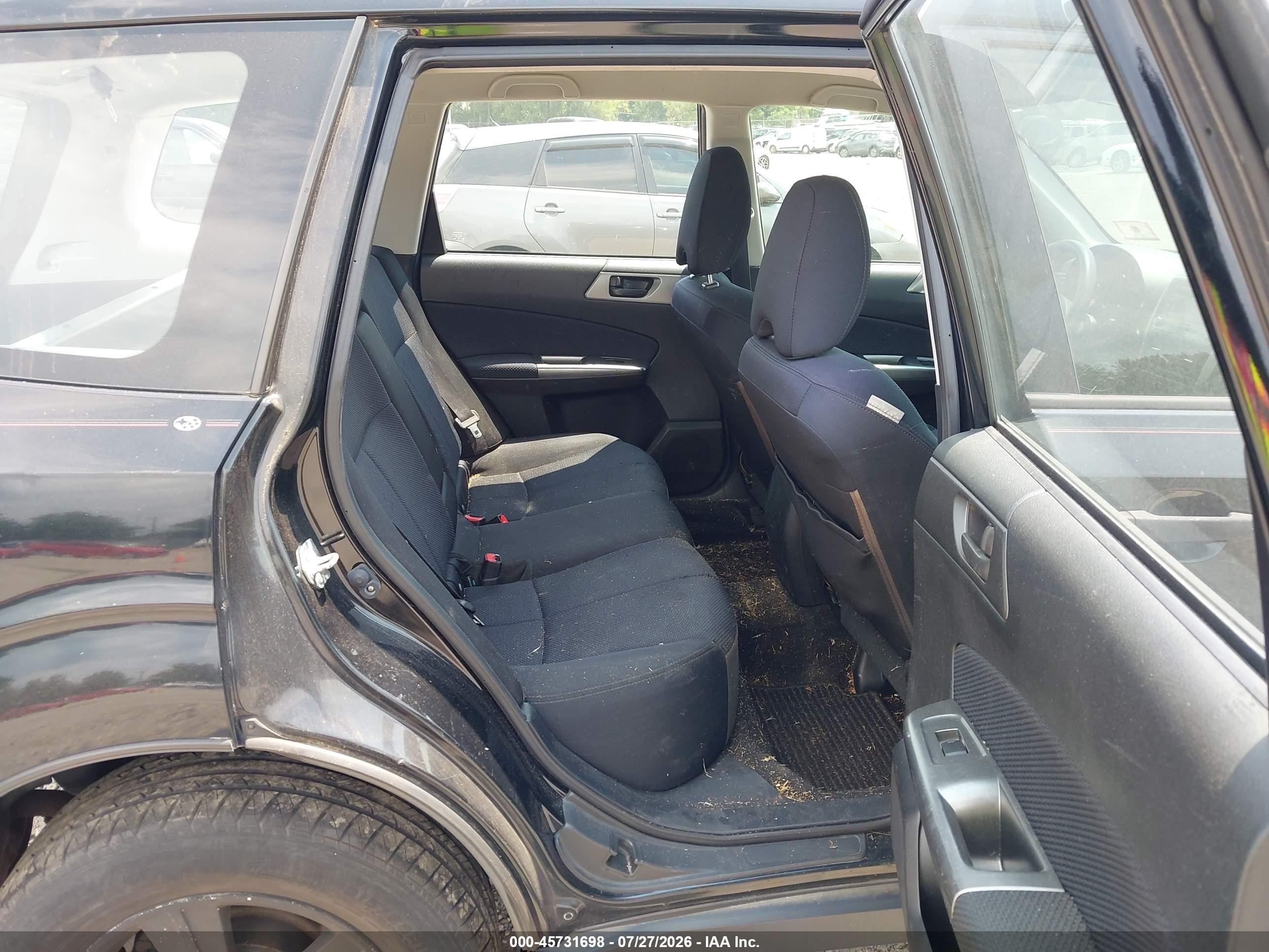 2012 Subaru Forester 2.5x Black vin: JF2SHABC3CH448674