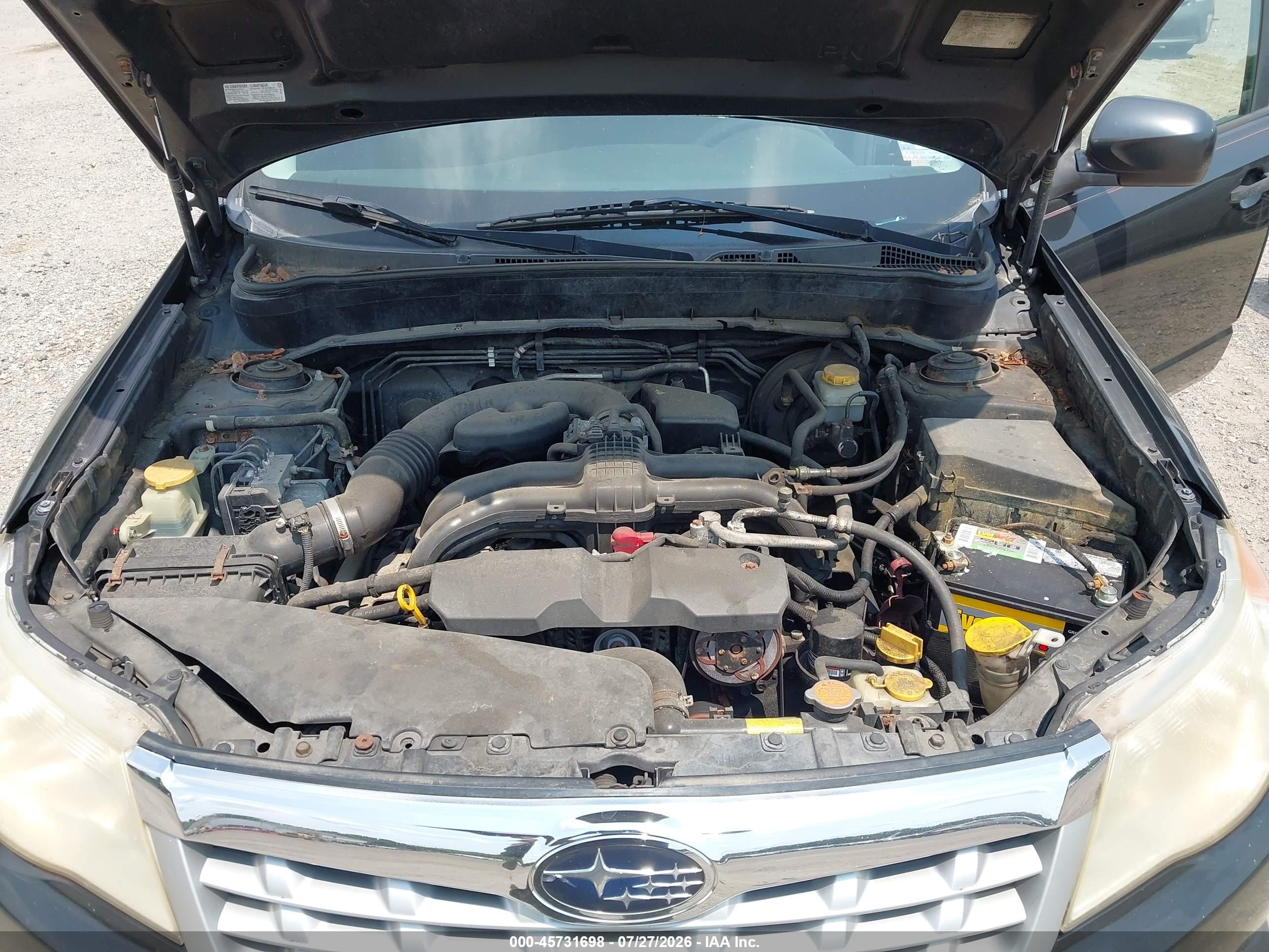 2012 Subaru Forester 2.5x Black vin: JF2SHABC3CH448674