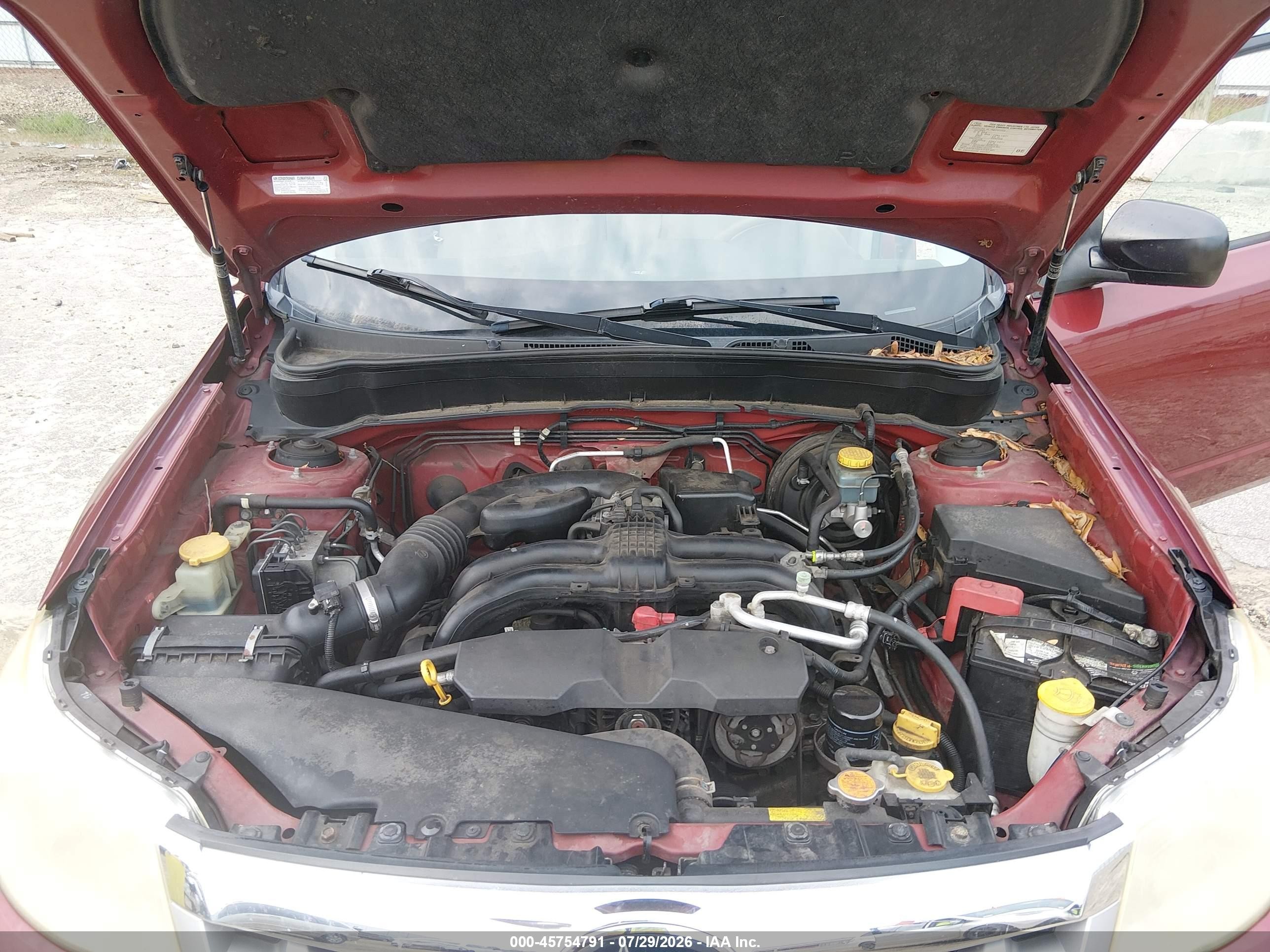 2012 Subaru Forester 2.5x Red vin: JF2SHABC3CH470335
