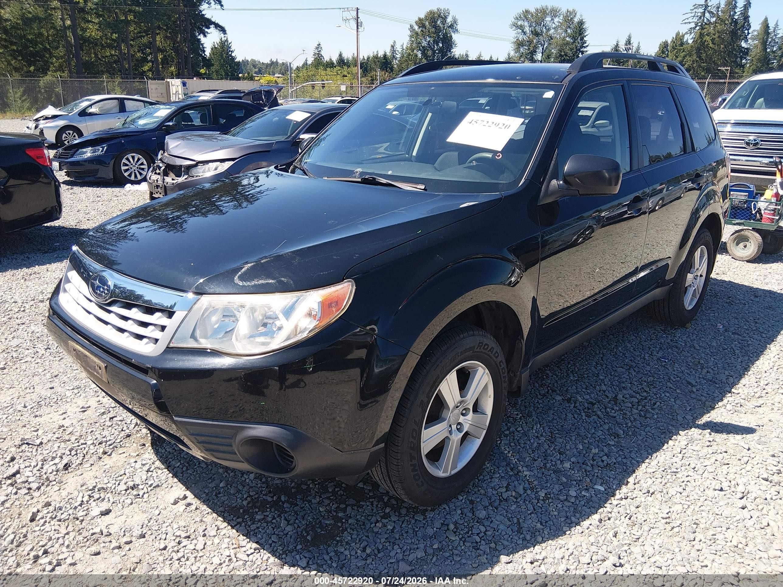 2013 Subaru Forester 2.5x Black vin: JF2SHABC3DG430361