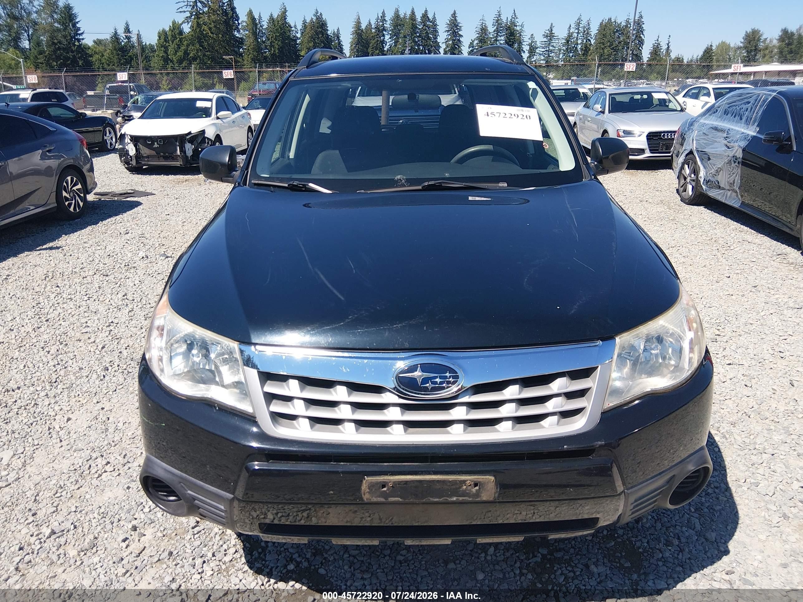 2013 Subaru Forester 2.5x Black vin: JF2SHABC3DG430361