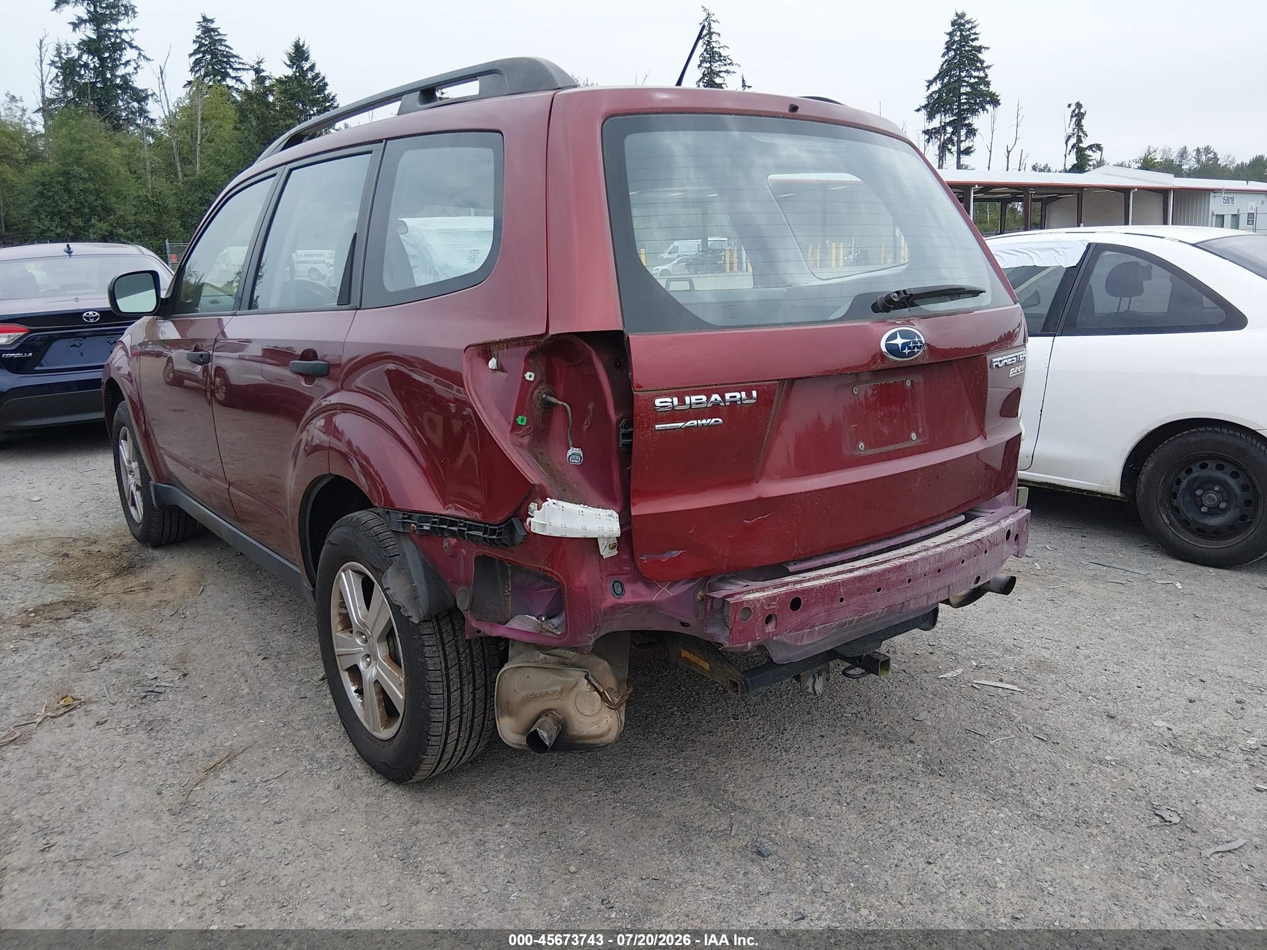 2013 Subaru Forester 2.5x Red vin: JF2SHABC3DH423257