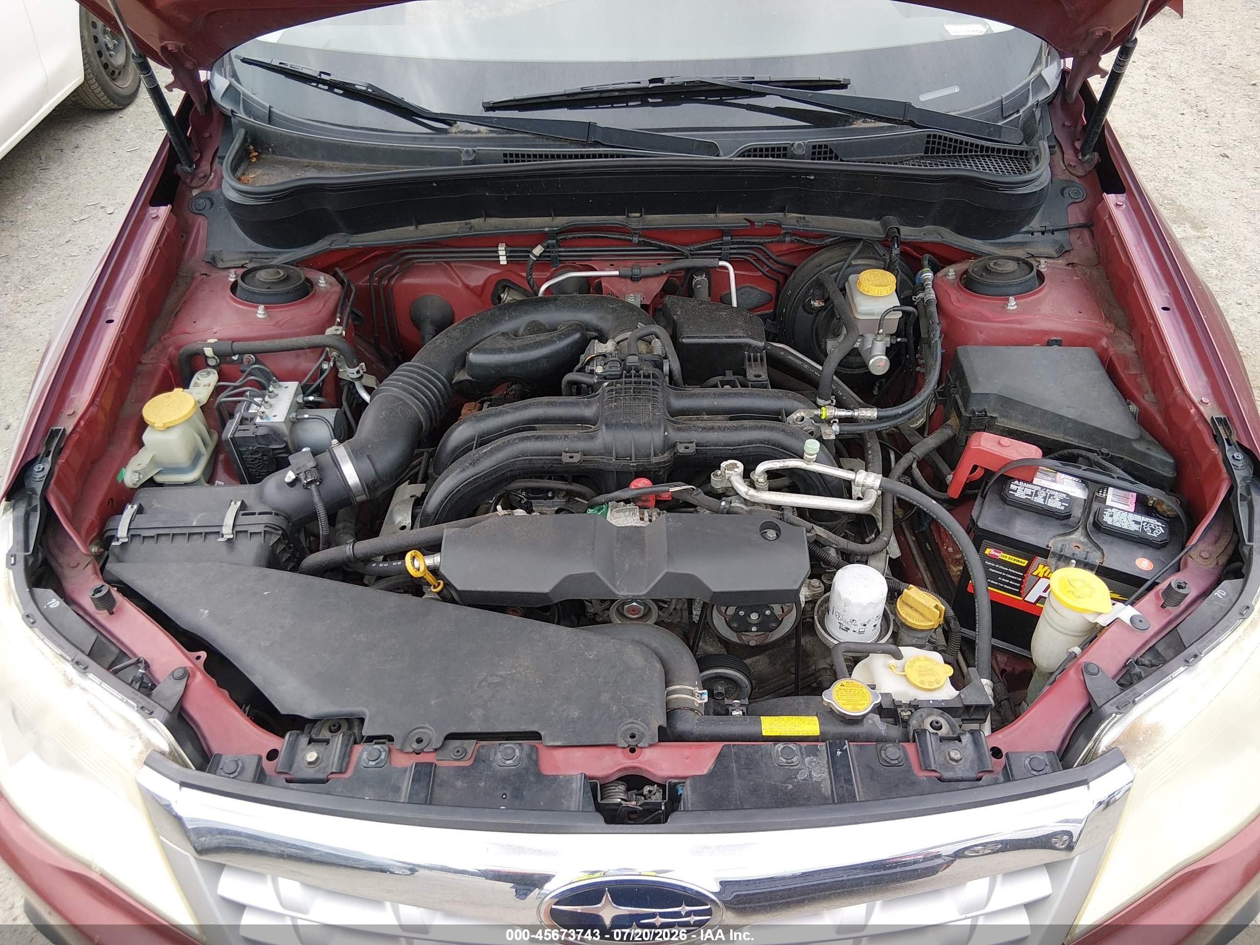 2013 Subaru Forester 2.5x Red vin: JF2SHABC3DH423257