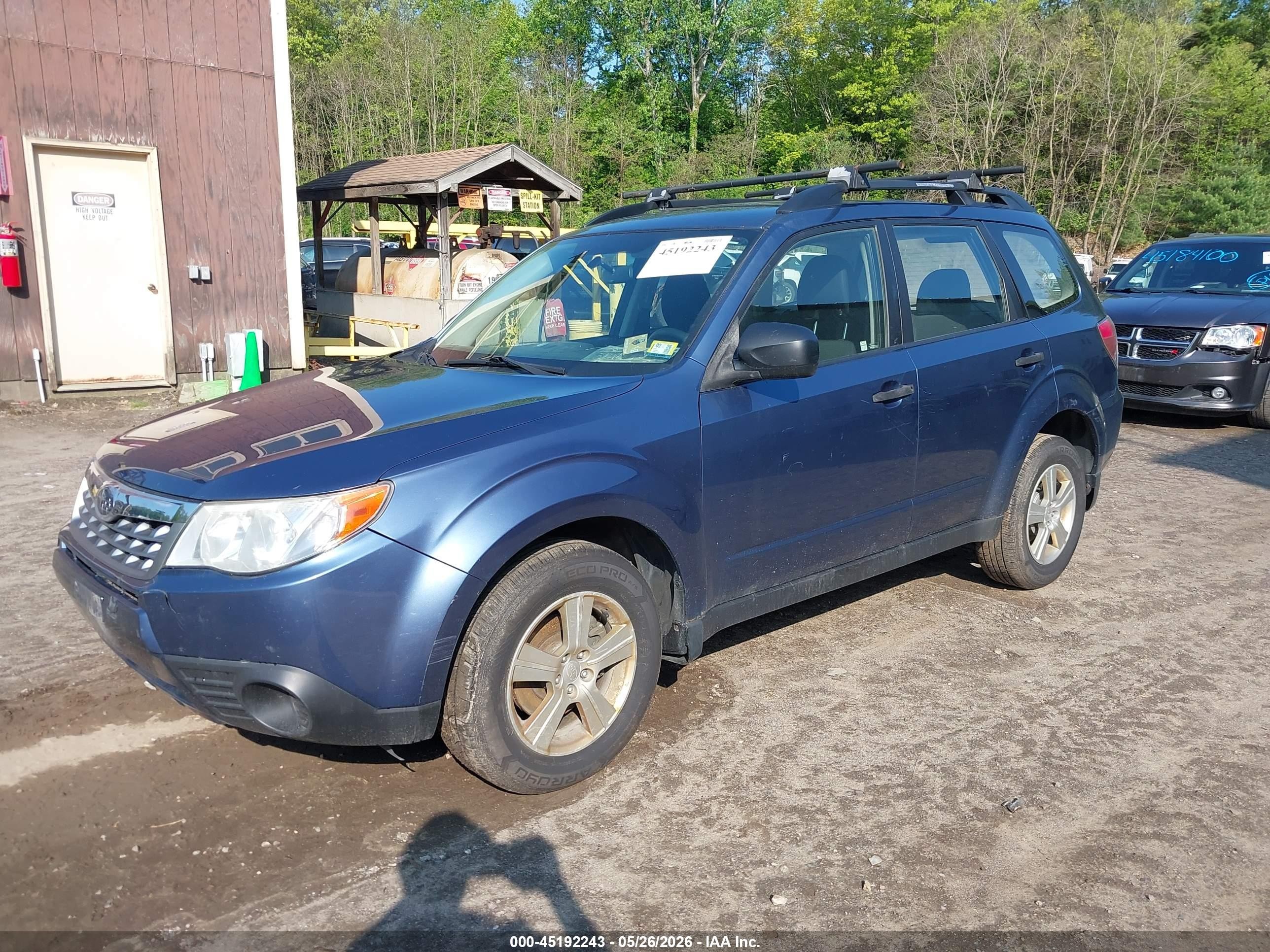 2012 Subaru Forester 2.5x Blue vin: JF2SHABC4CH441572