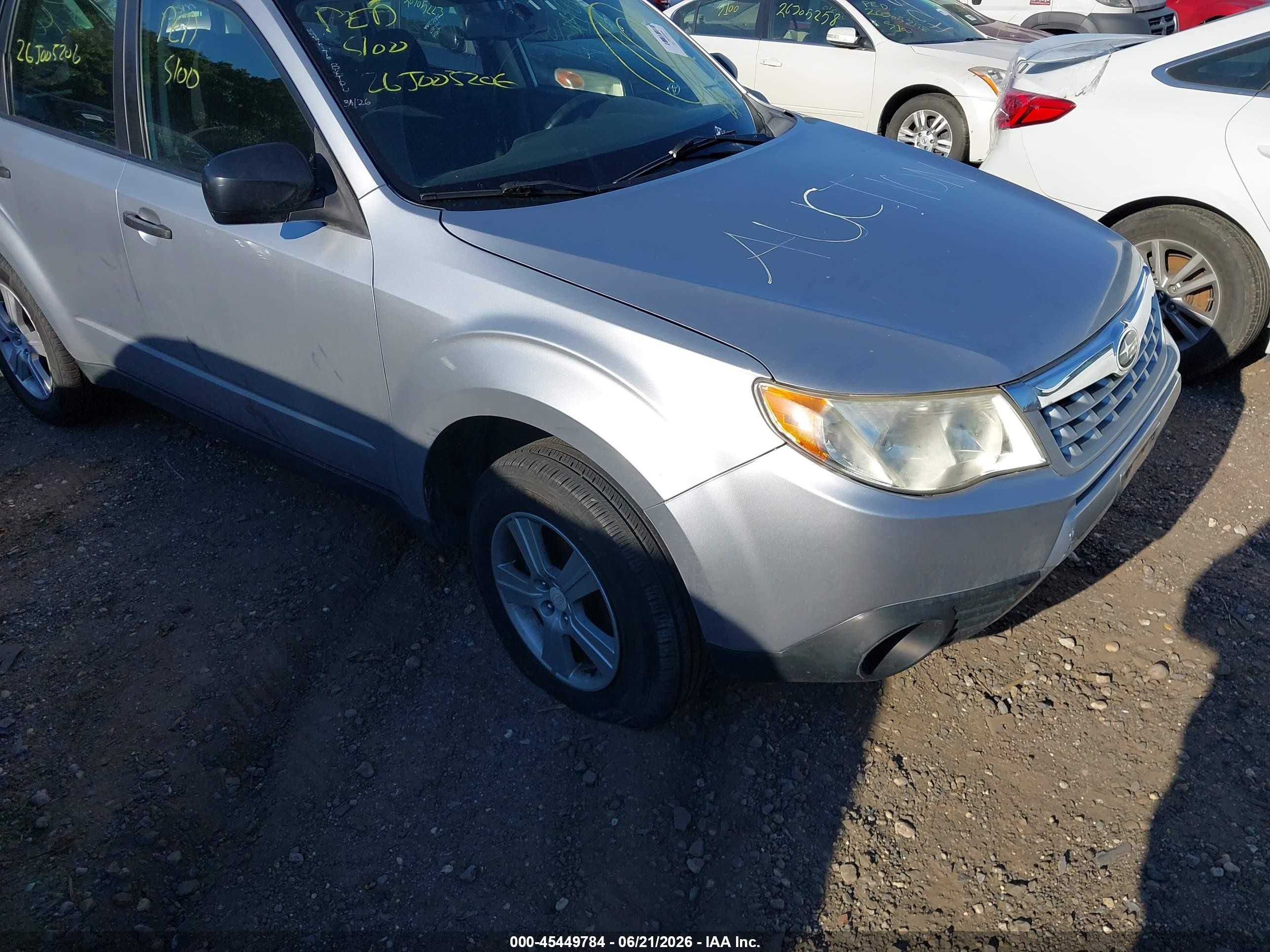 2012 Subaru Forester 2.5x Gray vin: JF2SHABC5CH422738