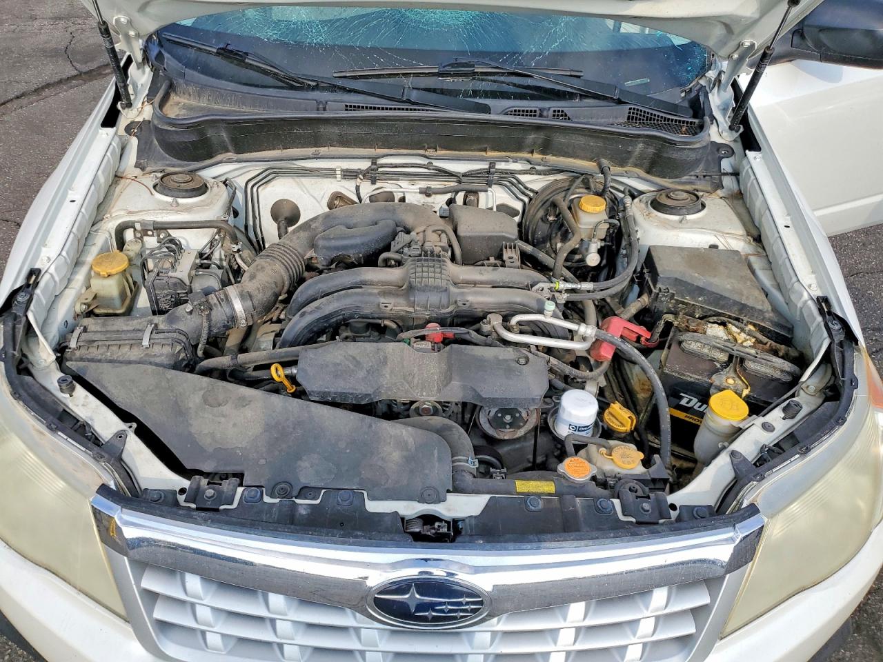 2013 Subaru Forester 2.5x White vin: JF2SHABC5DH428542