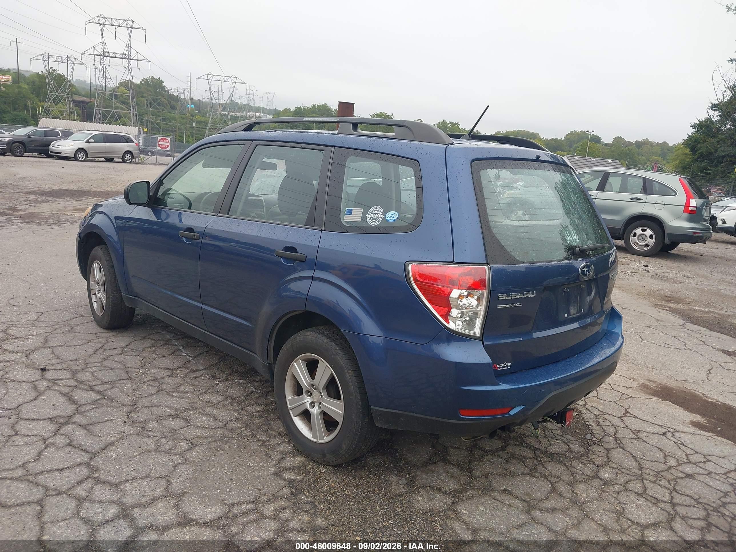 2011 Subaru Forester 2.5x Синий vin: JF2SHABC6BG775848