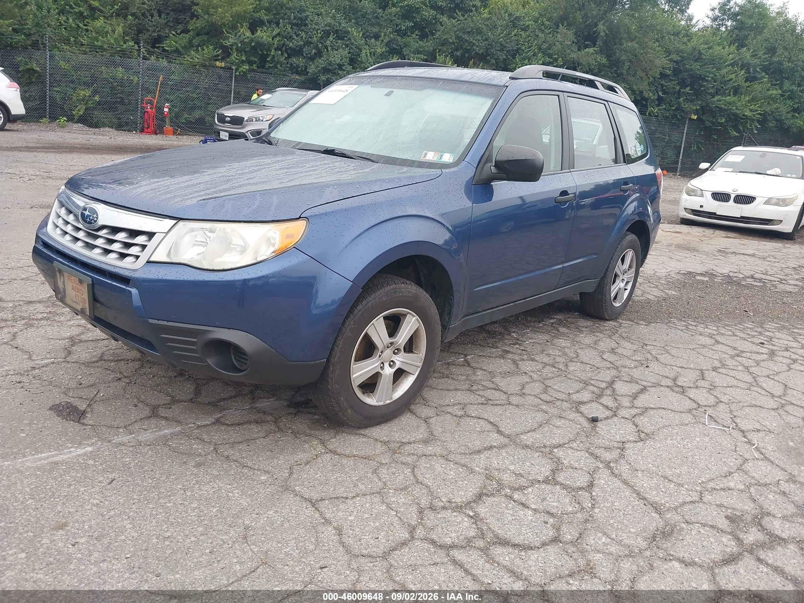 2011 Subaru Forester 2.5x Синий vin: JF2SHABC6BG775848