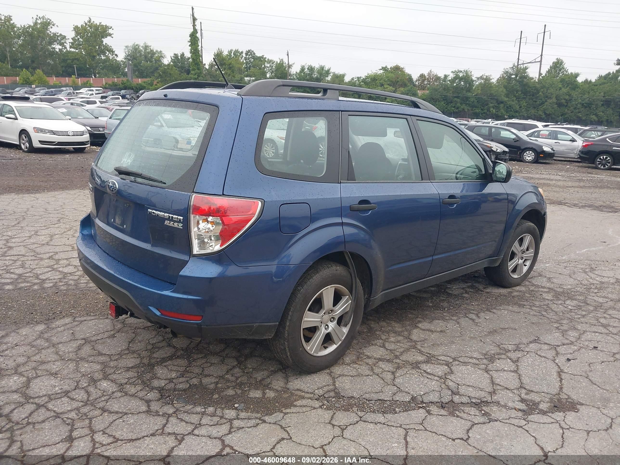 2011 Subaru Forester 2.5x Синий vin: JF2SHABC6BG775848