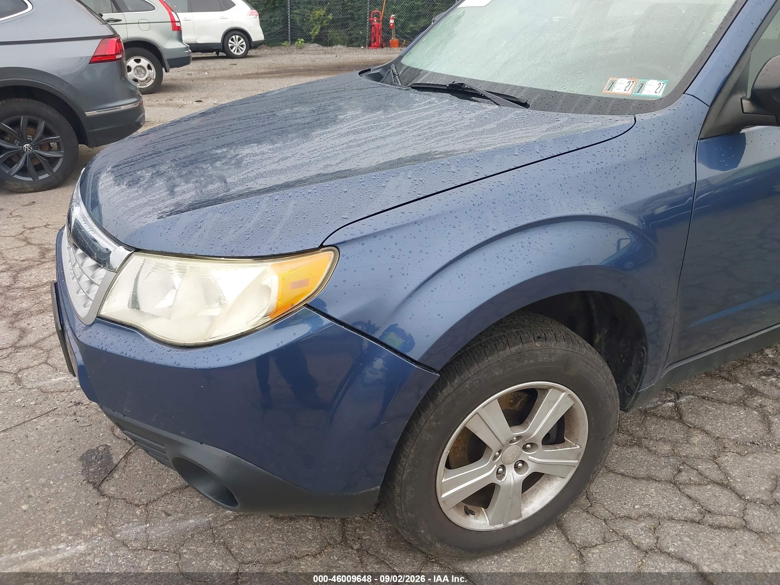 2011 Subaru Forester 2.5x Синий vin: JF2SHABC6BG775848