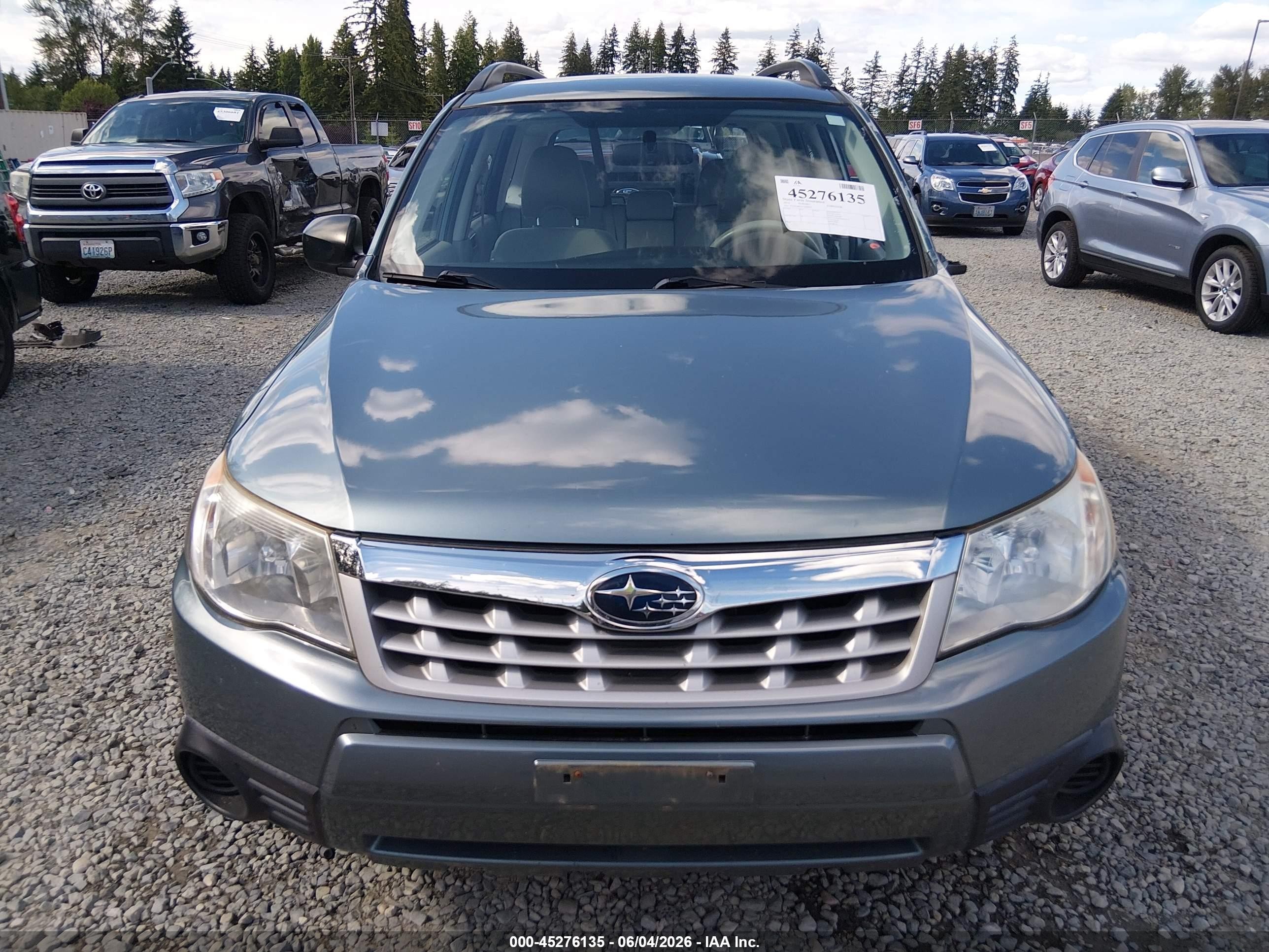 2012 Subaru Forester 2.5x Blue vin: JF2SHABC6CG408823